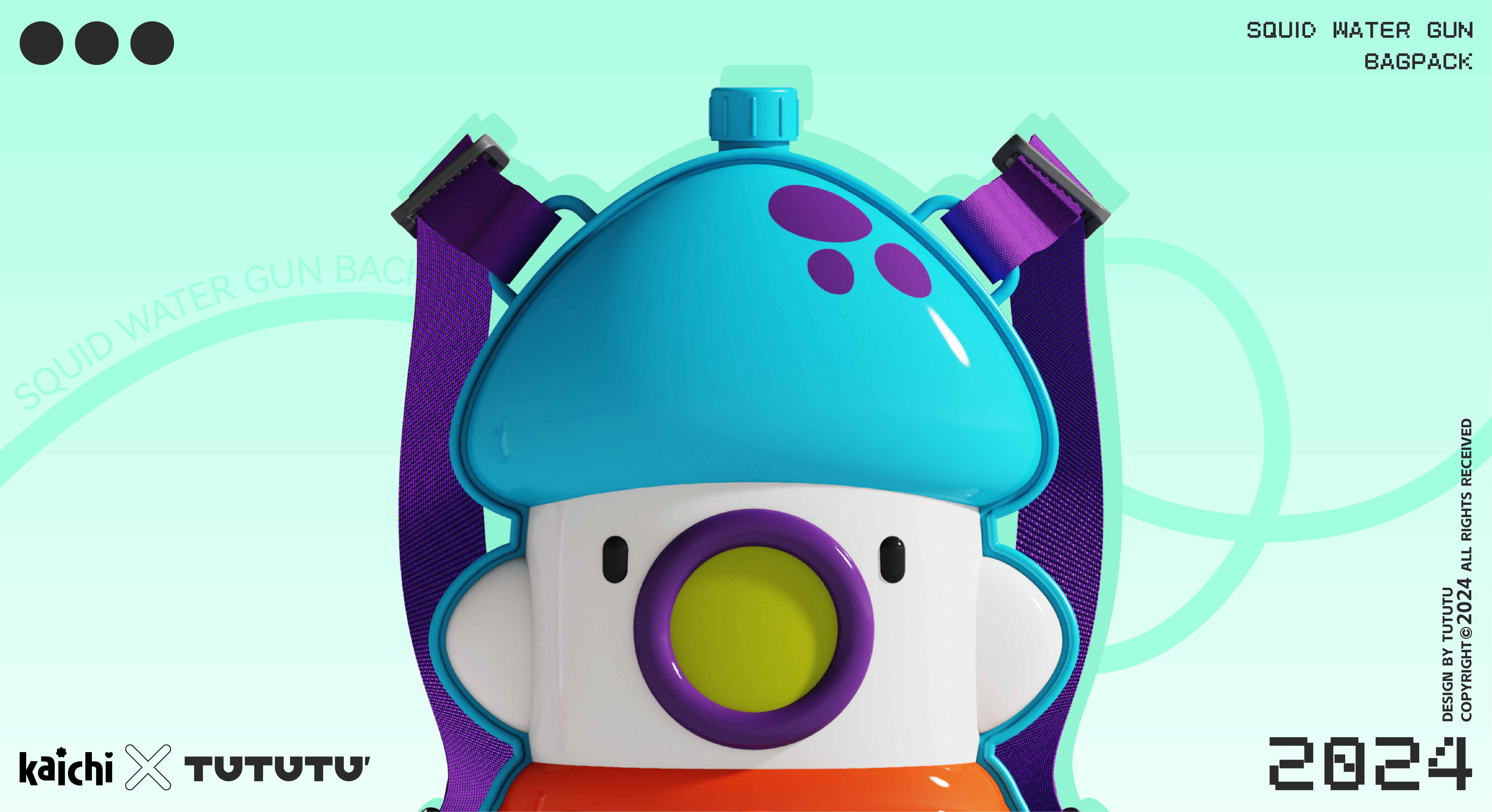 Water Gun Backpack，Children's Toys，Toy design，product design，Mother and baby，Original design，Water gun，Soil design，