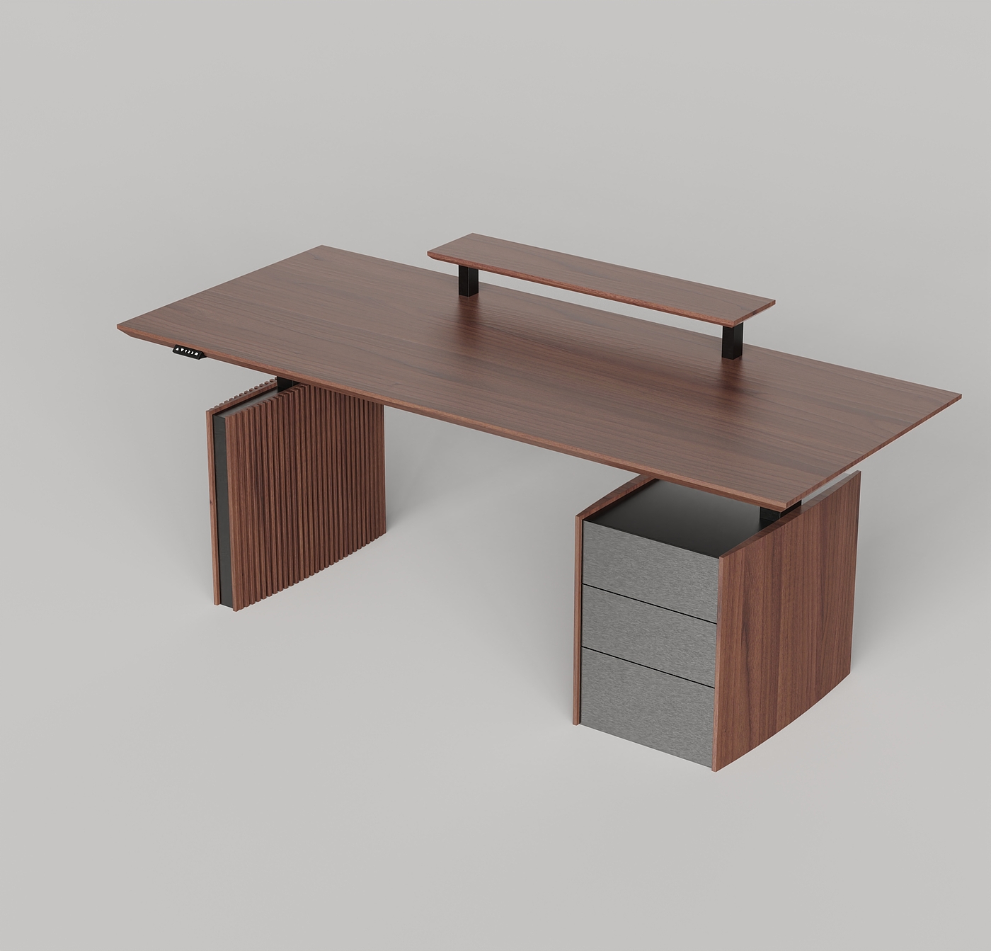 senior，woodiness，Simplicity，Italian style，Lifting table，Table，to work in an office，