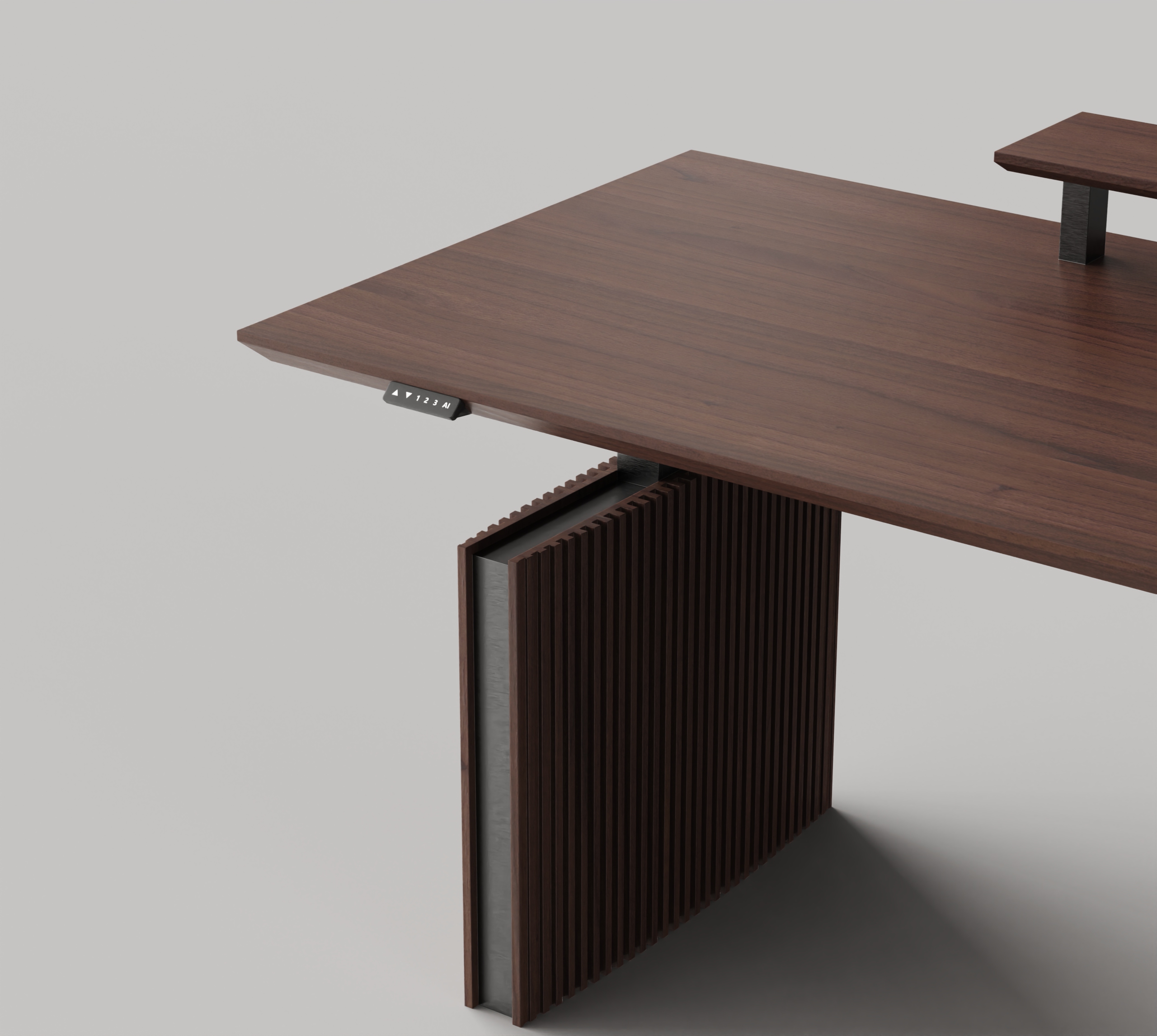 senior，woodiness，Simplicity，Italian style，Lifting table，Table，to work in an office，