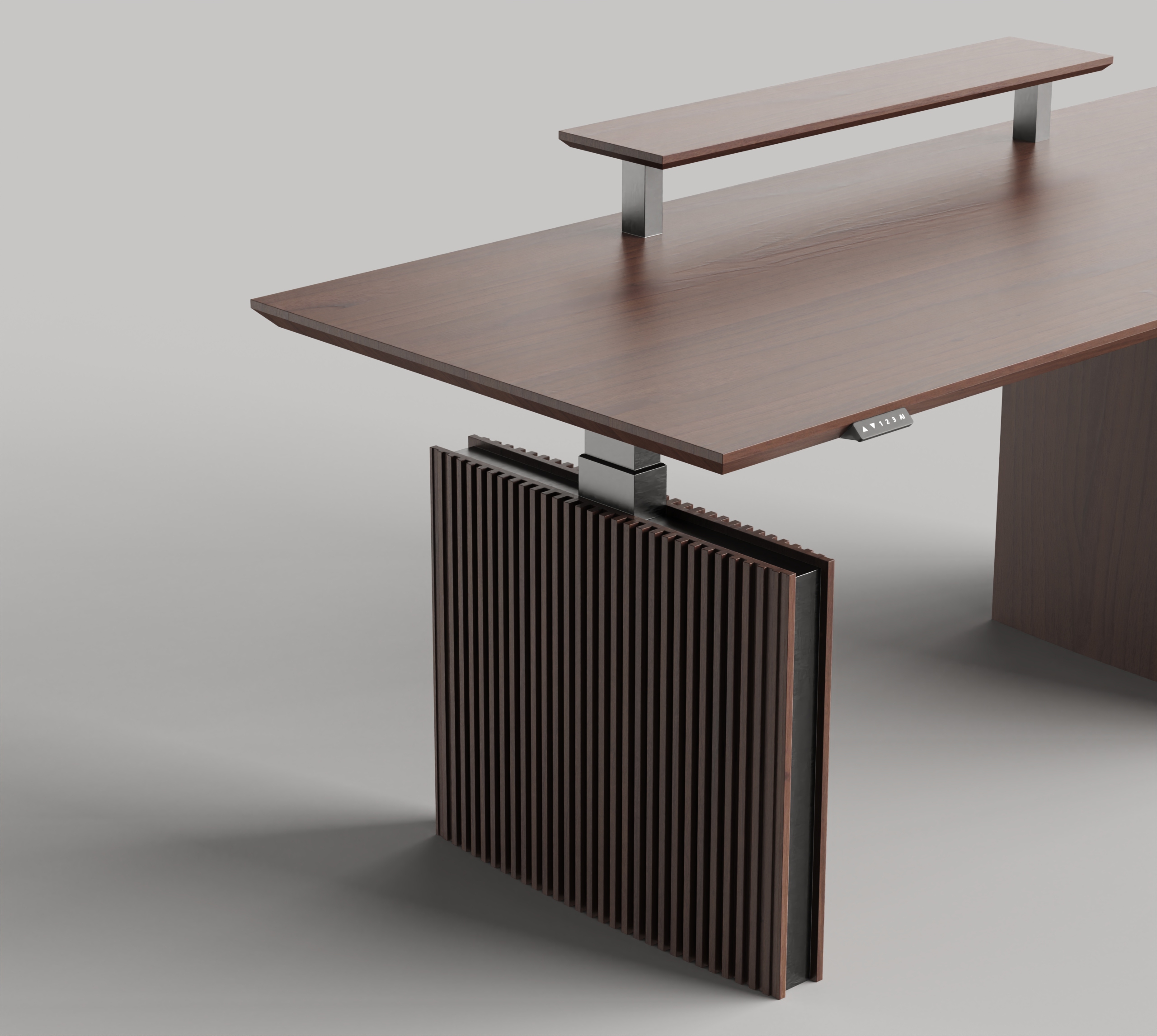 senior，woodiness，Simplicity，Italian style，Lifting table，Table，to work in an office，