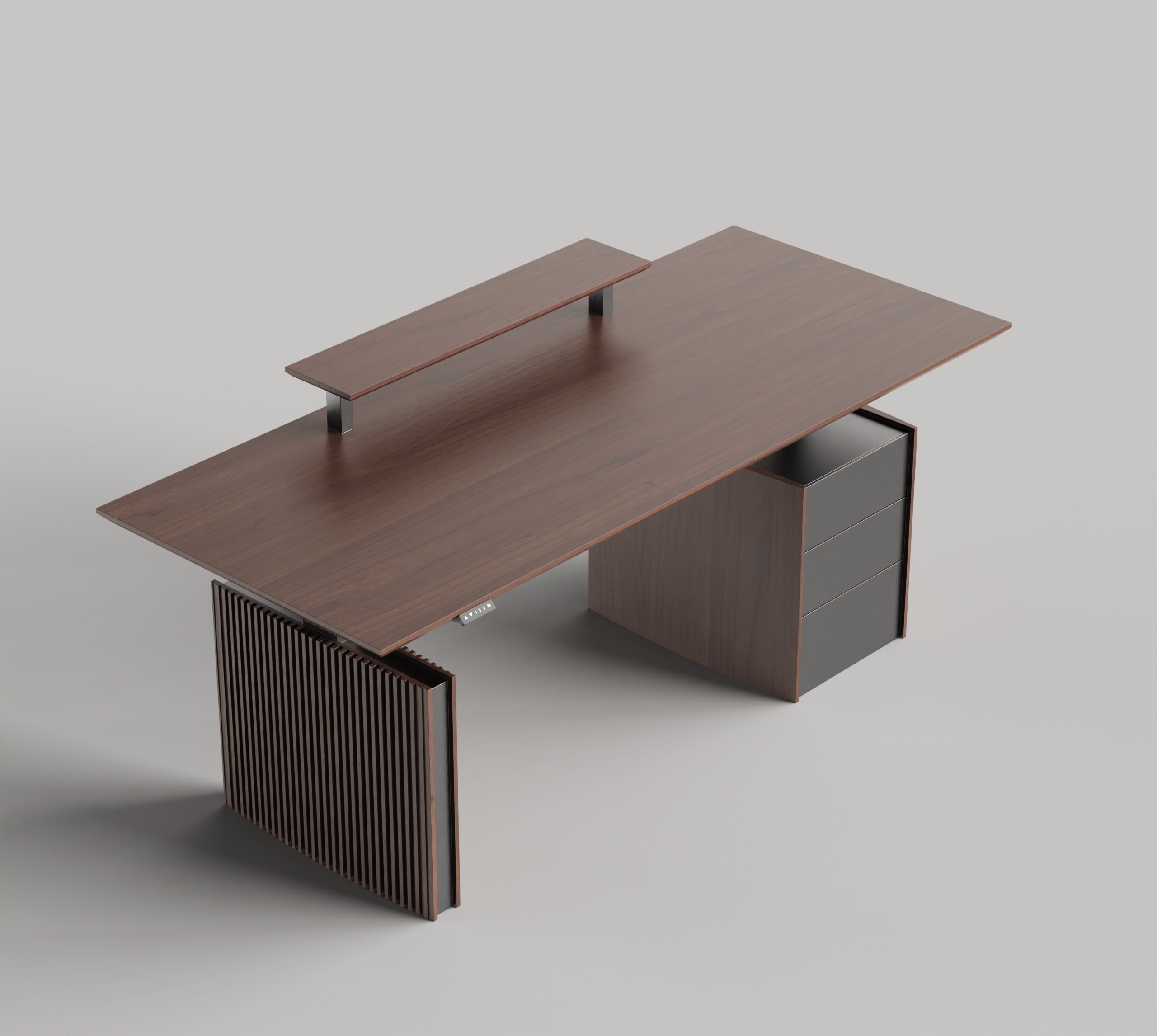 senior，woodiness，Simplicity，Italian style，Lifting table，Table，to work in an office，