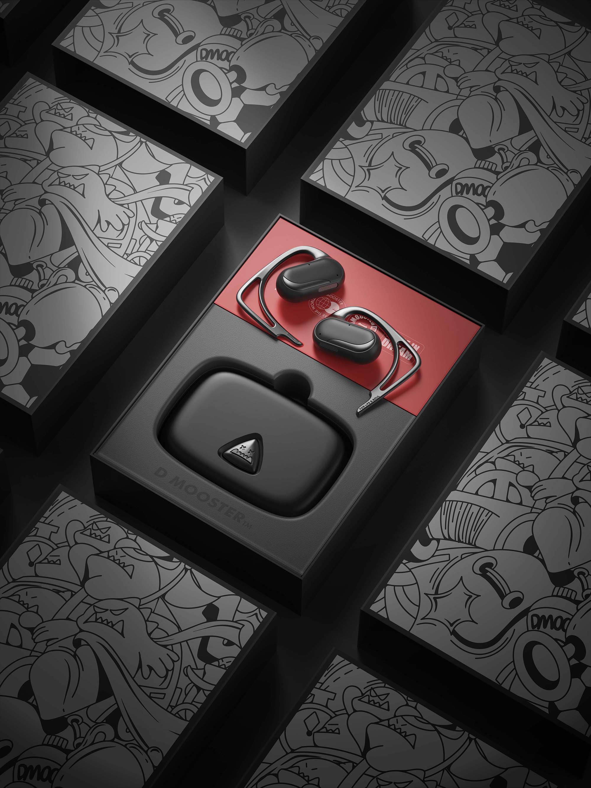 Big Monster，Bluetooth headset，dmooster，industrial design，3C products，Chaopin，IP，brand，