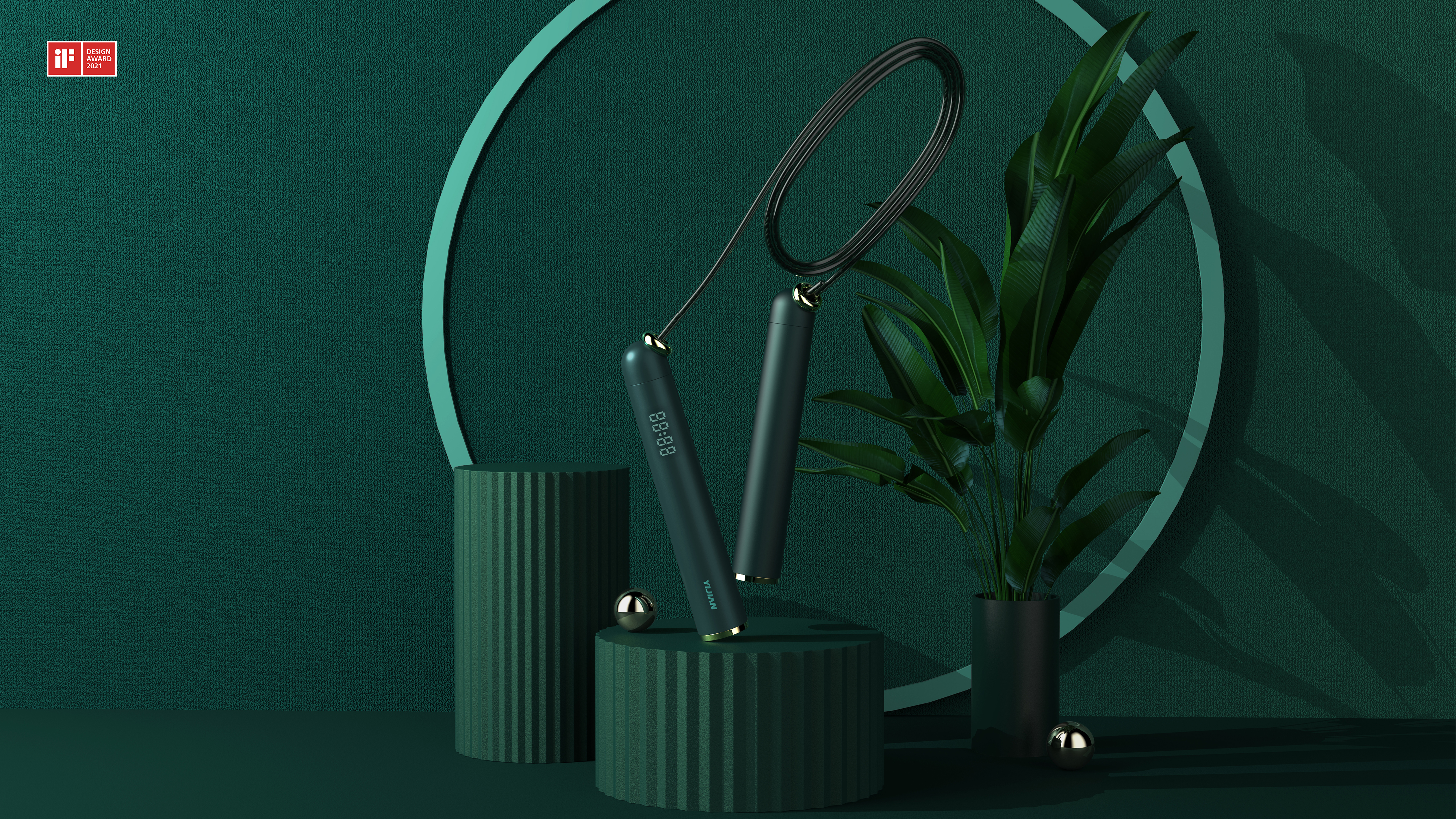 Female intelligent rope skipping，