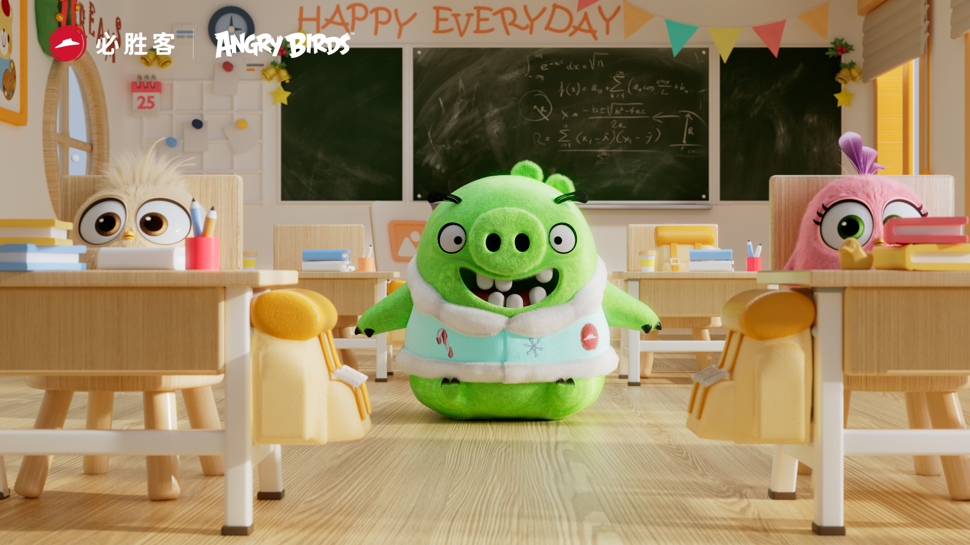 Pizza hut，Angry Birds，IP Role，animation，cg，Special effects，three-dimensional，