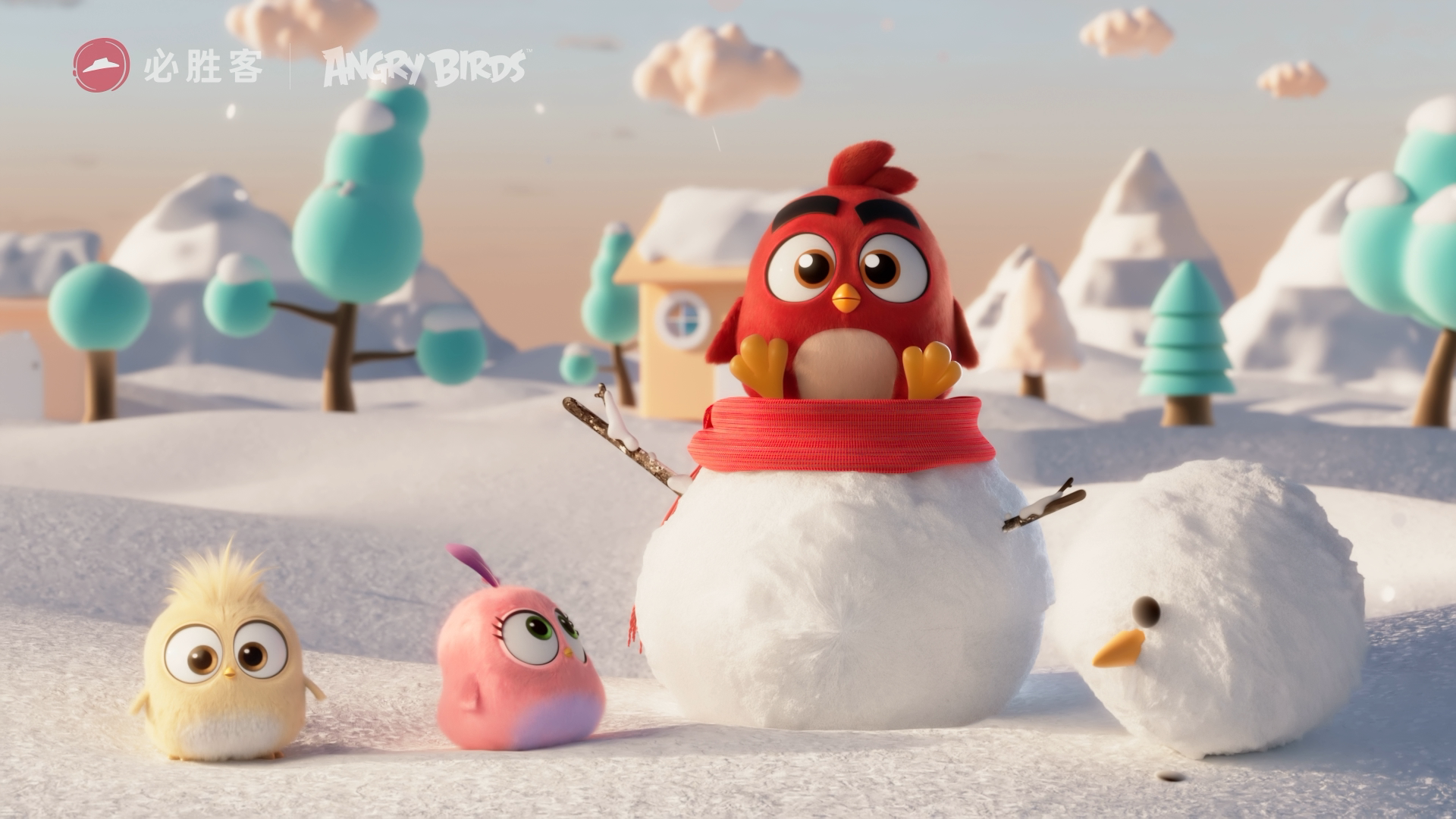 Pizza hut，Angry Birds，IP Role，animation，cg，Special effects，three-dimensional，