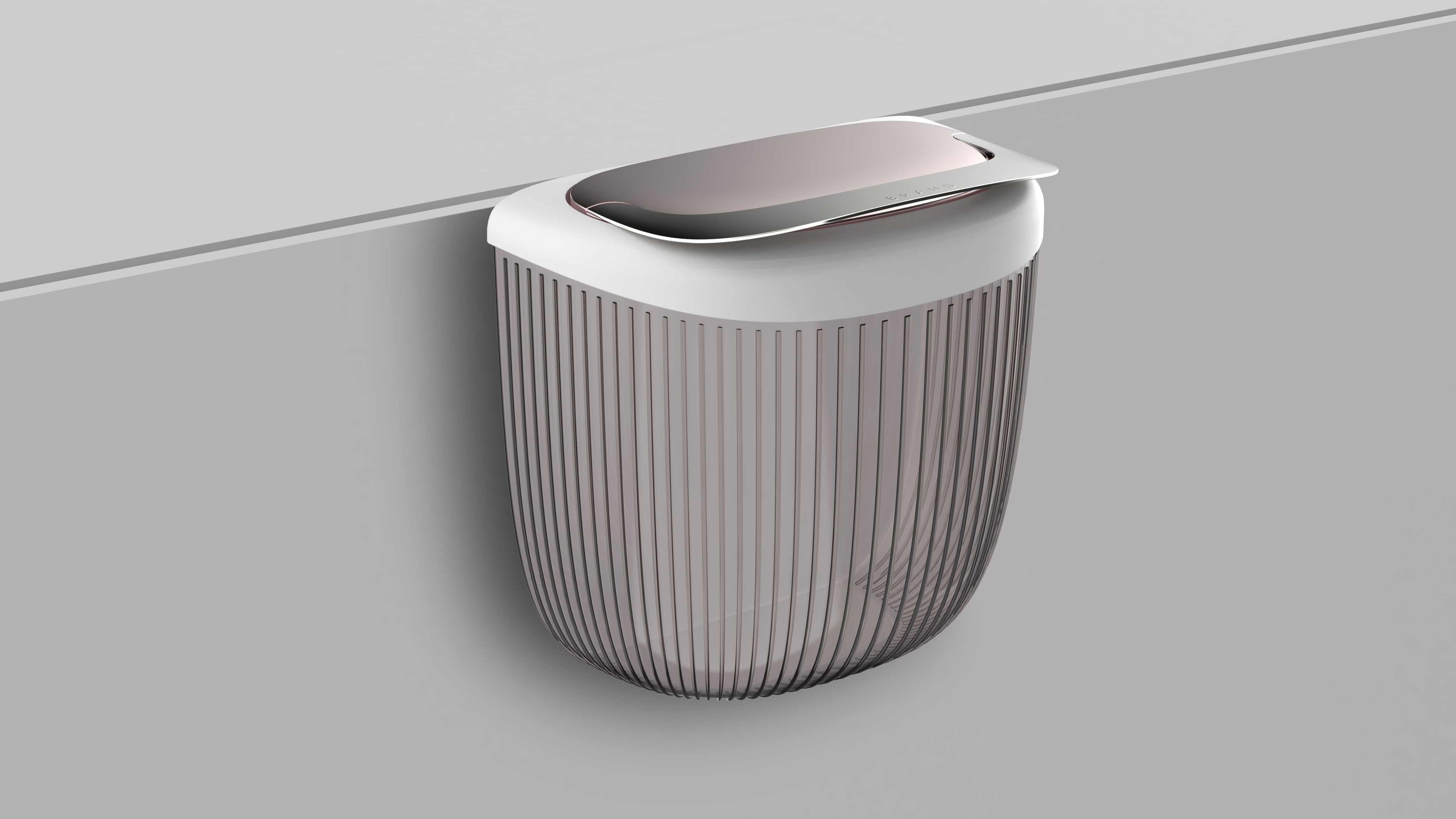 Wall-mounted trash can，