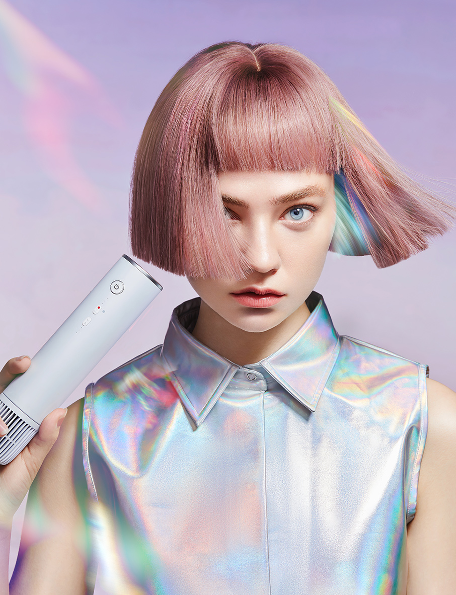 hair drier，essential oil，Hairdressing，Beauty，Change head，laser，Steam wave，Cyberpunk，