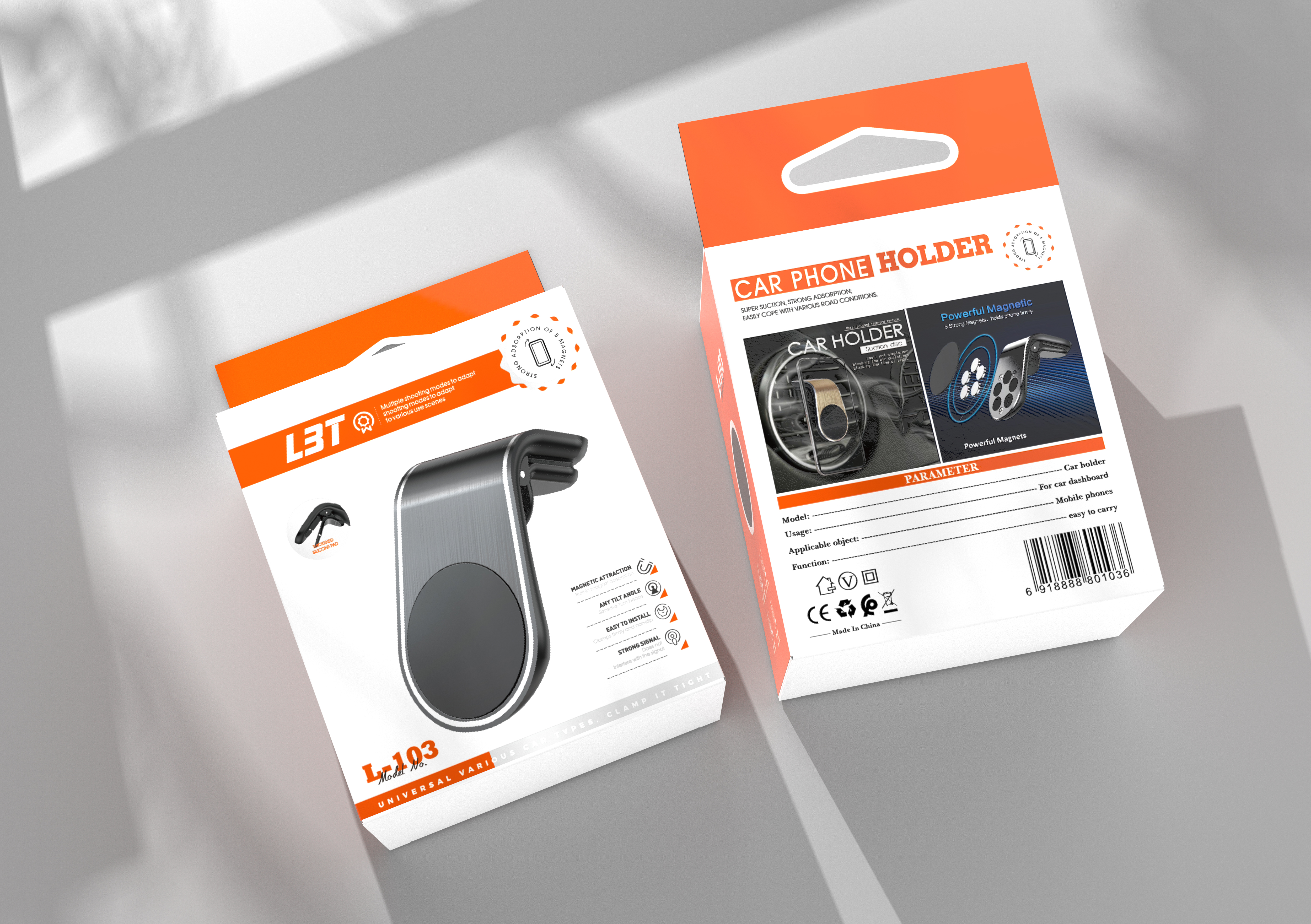 mobile phone，Mobile phone bracket，Bracket，packing design，Brand design，