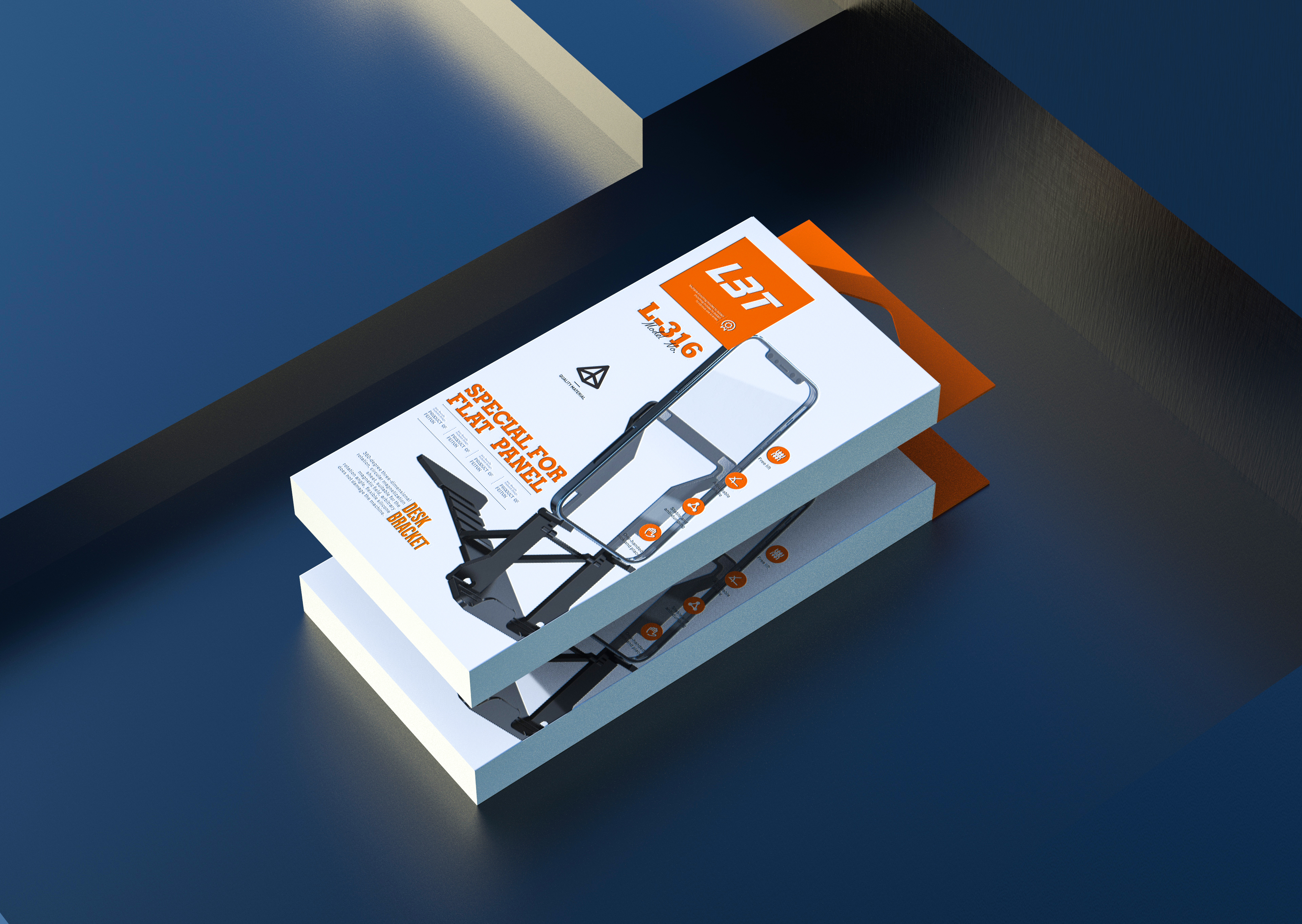 mobile phone，Mobile phone bracket，Bracket，packing design，Brand design，