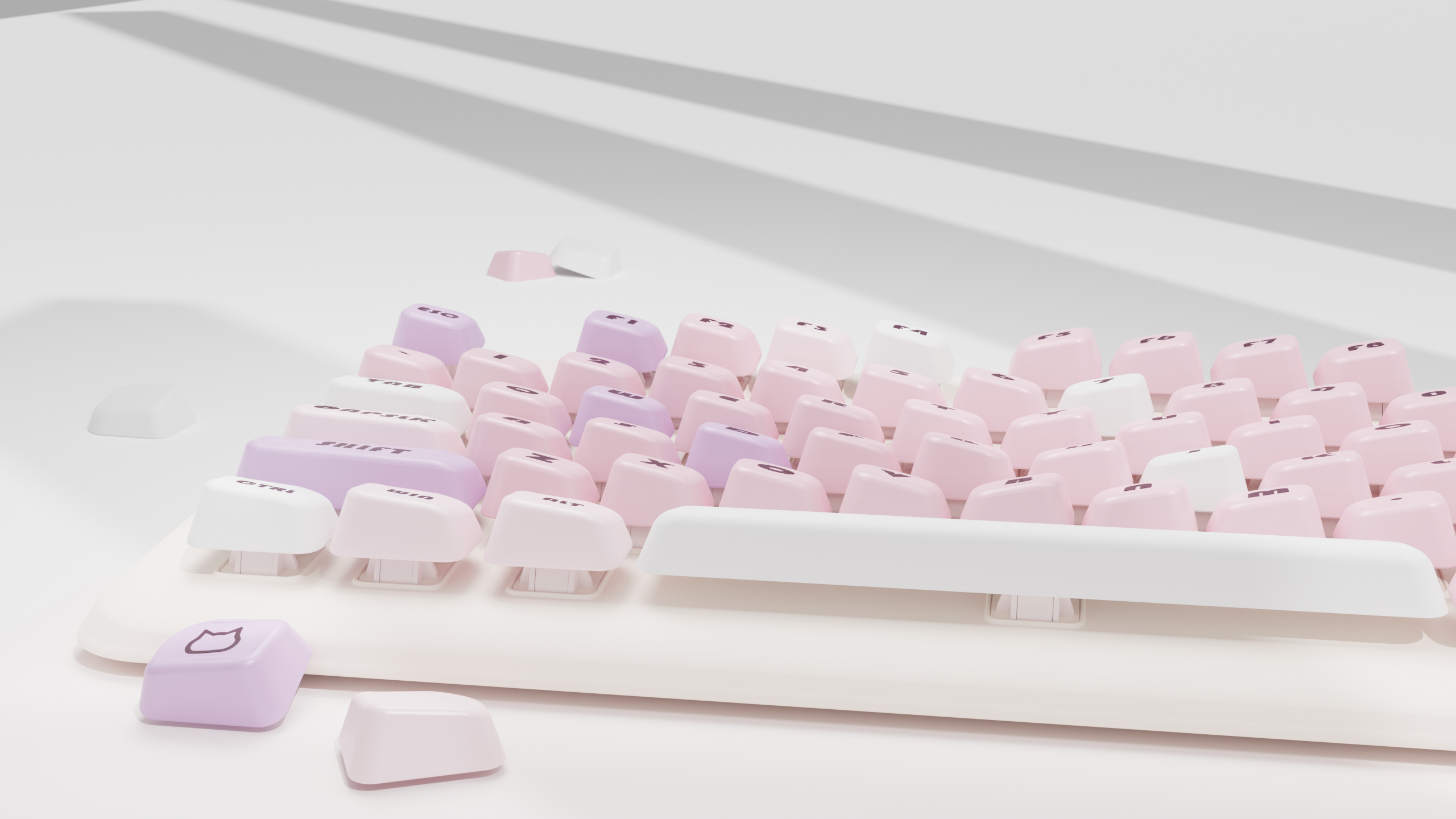 product design，Female design，Mechanical keyboard，Nail art keyboard，