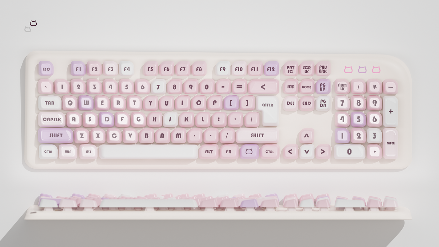product design，Female design，Mechanical keyboard，Nail art keyboard，