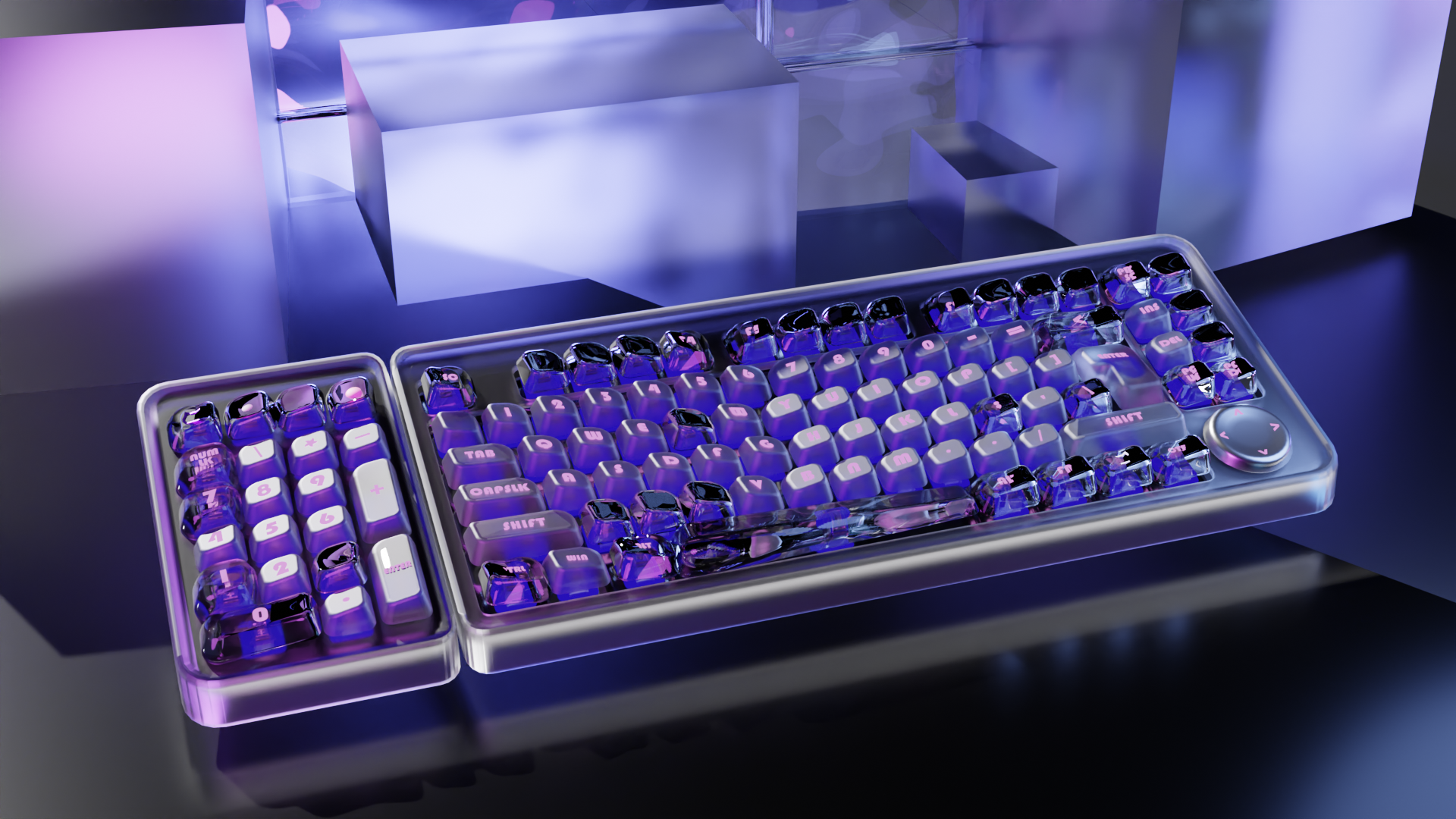 Mechanical keyboard，Transparent Keyboard，modular，