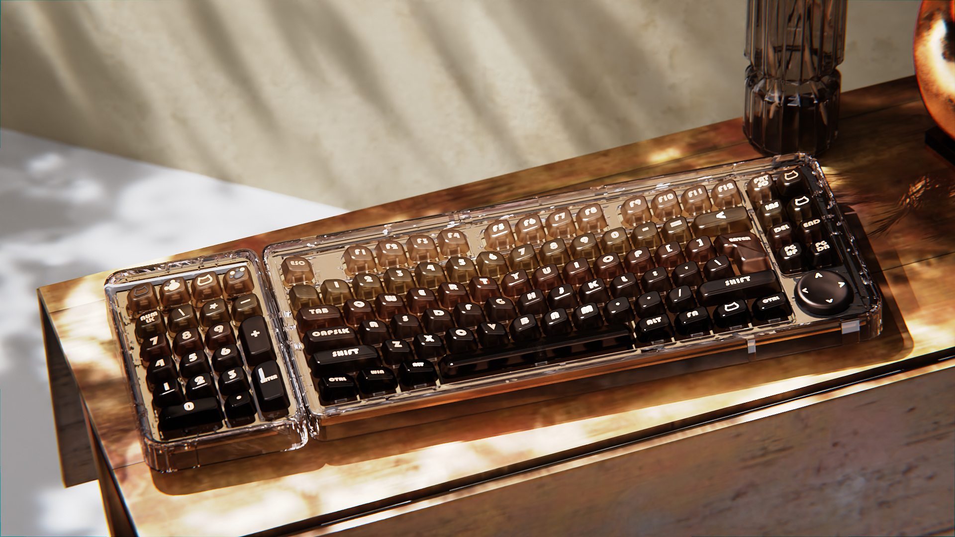 Mechanical keyboard，Transparent Keyboard，modular，