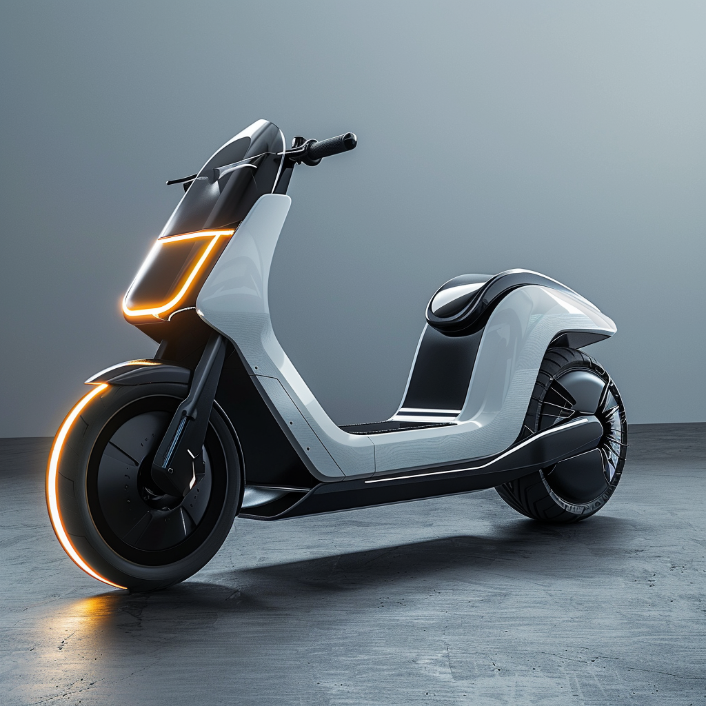 Motorcycle design，Scooter，Sense of science and technology，