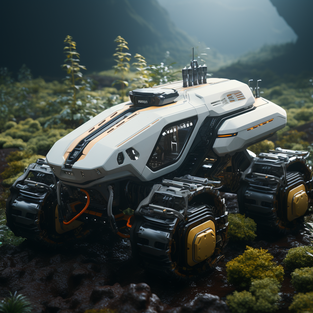 agricultural machinery，driverless car，Sense of science and technology，Mecha wind，