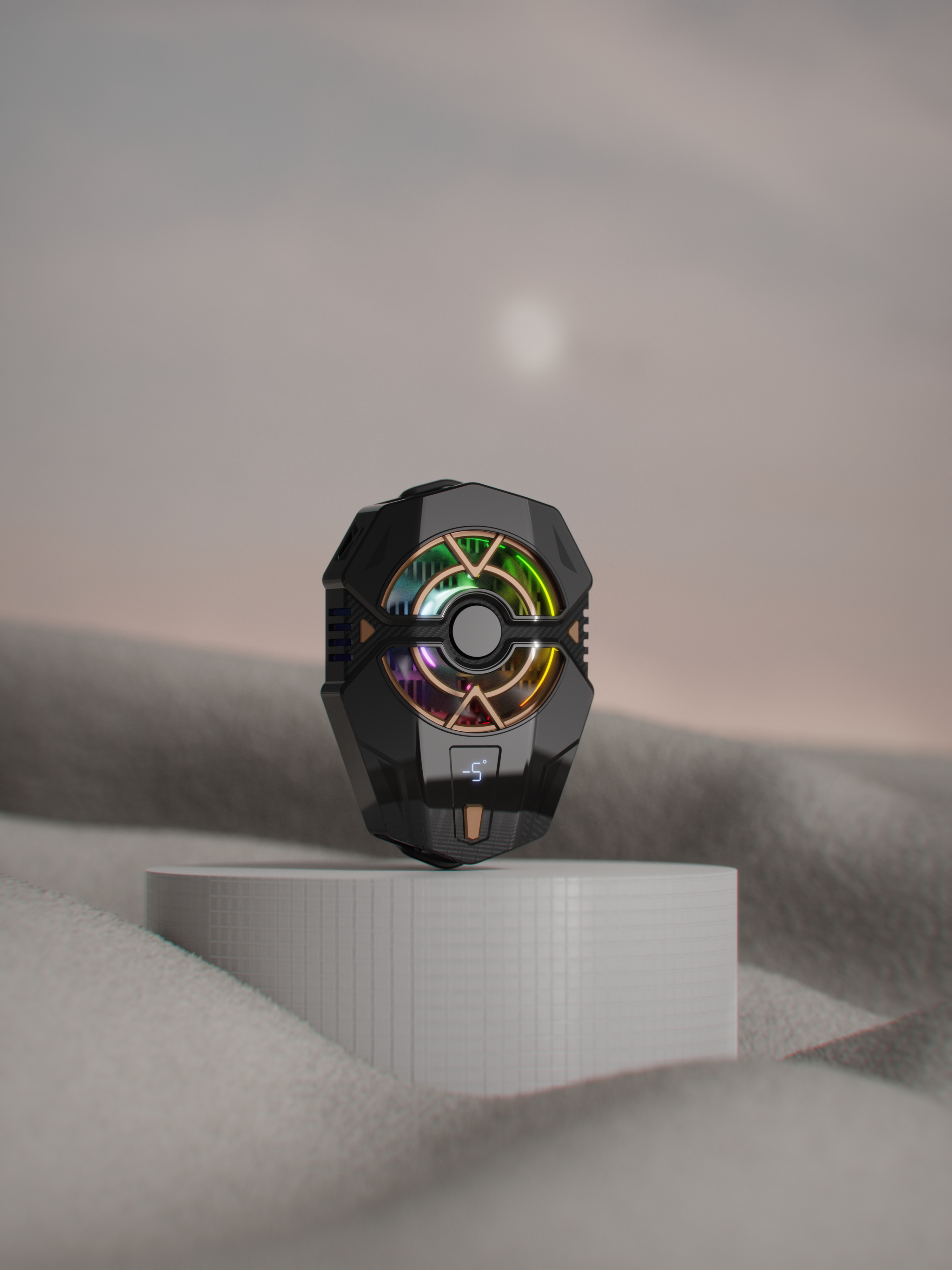 Back clip radiator，radiator，semiconductor heat sink，Eat chicken radiator，Game accessories，product design，E-sports Mecha，3c，