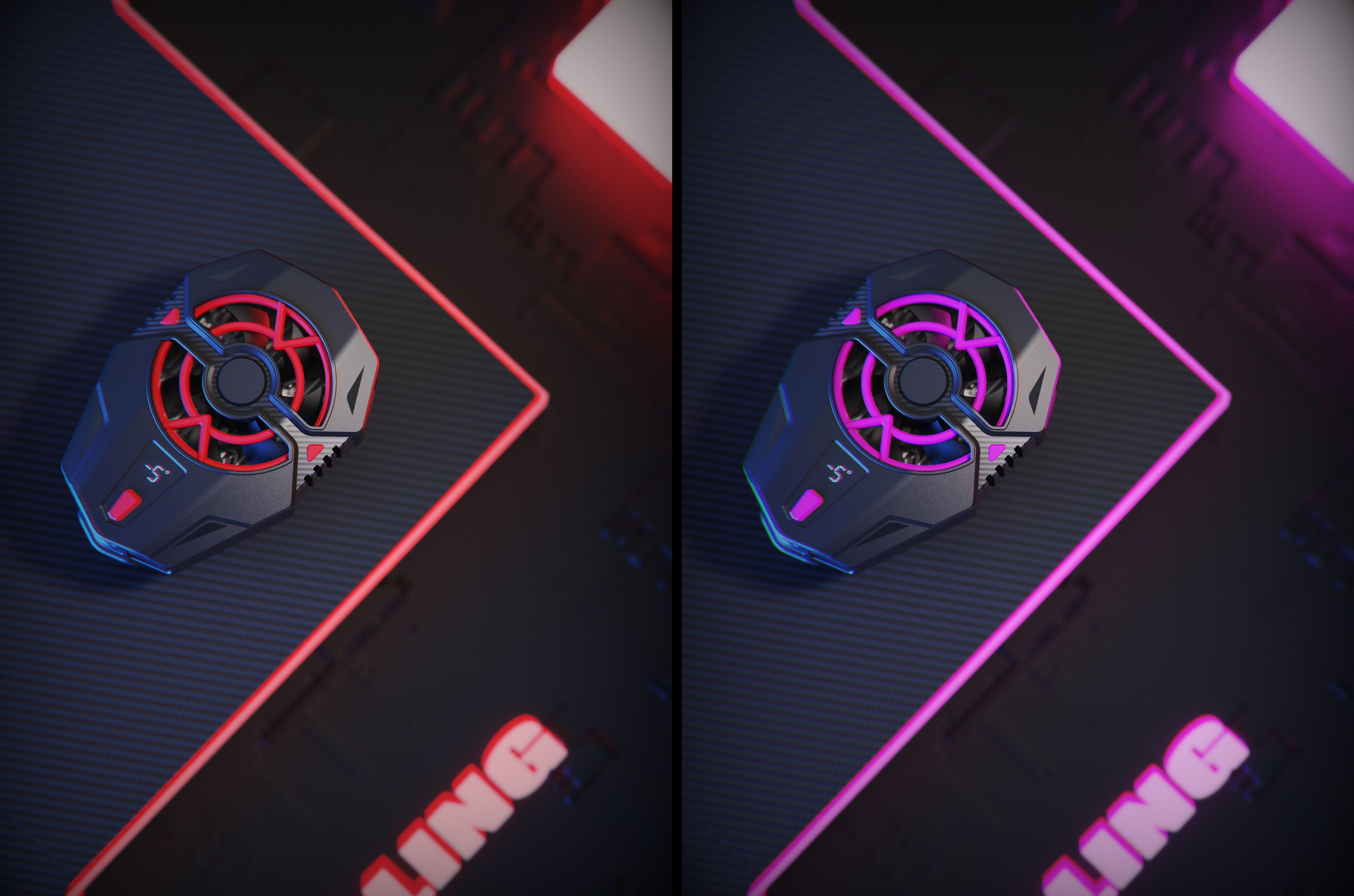 Back clip radiator，radiator，semiconductor heat sink，Eat chicken radiator，Game accessories，product design，E-sports Mecha，3c，