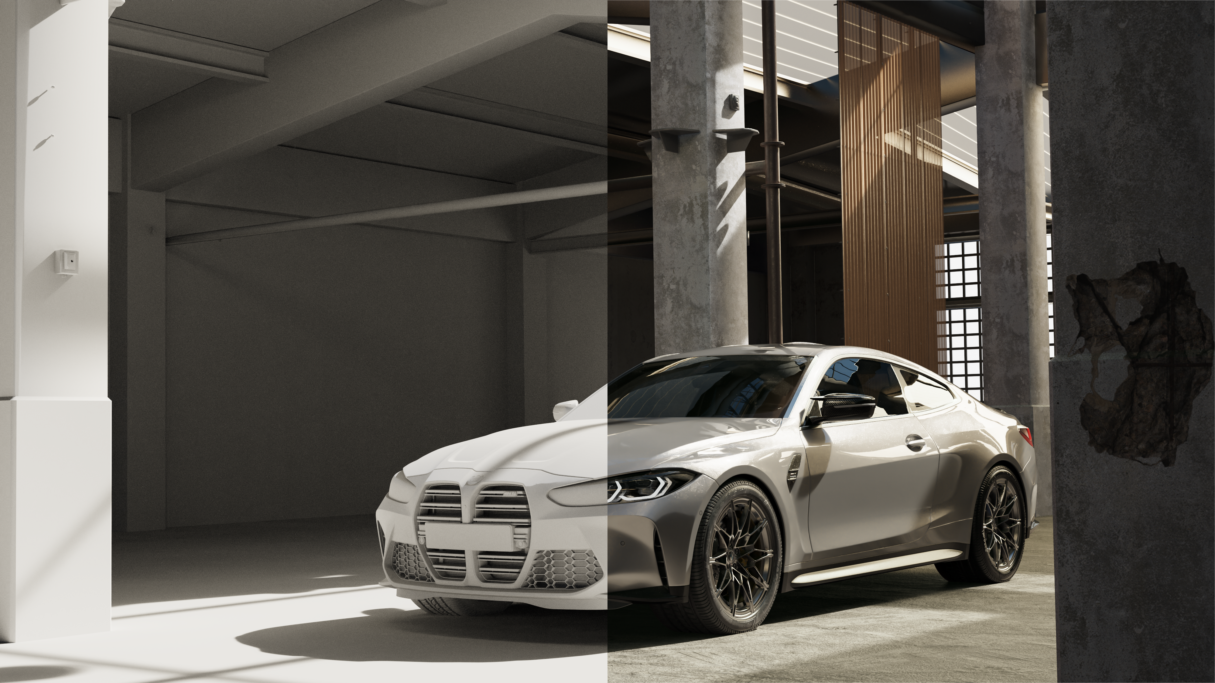 bmw，industrial design，Render，Sports car，