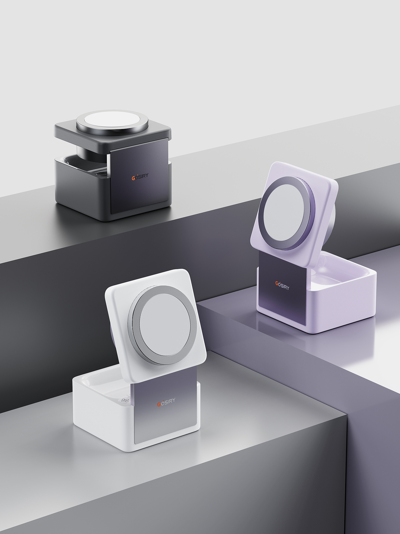 Wireless charging，Thought design，3c，product design，industrial design，portable battery，