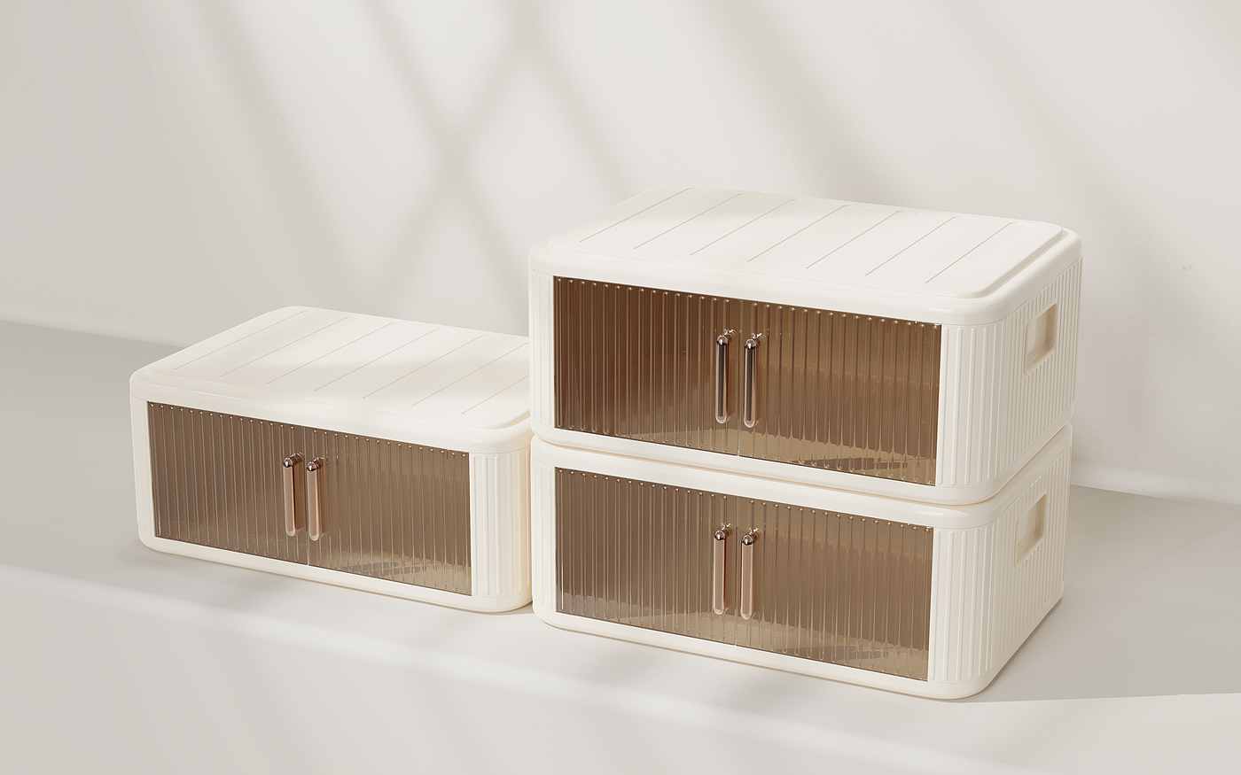 Storage box，Storage cabinet，Receive，Folding storage box design，