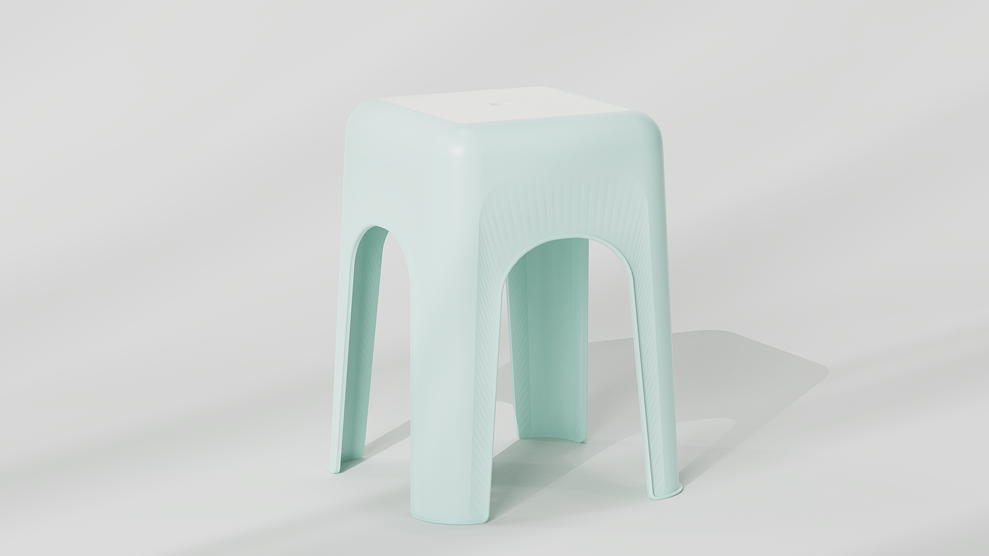 stool，Plastic stool，Home design，furniture design ，product design，