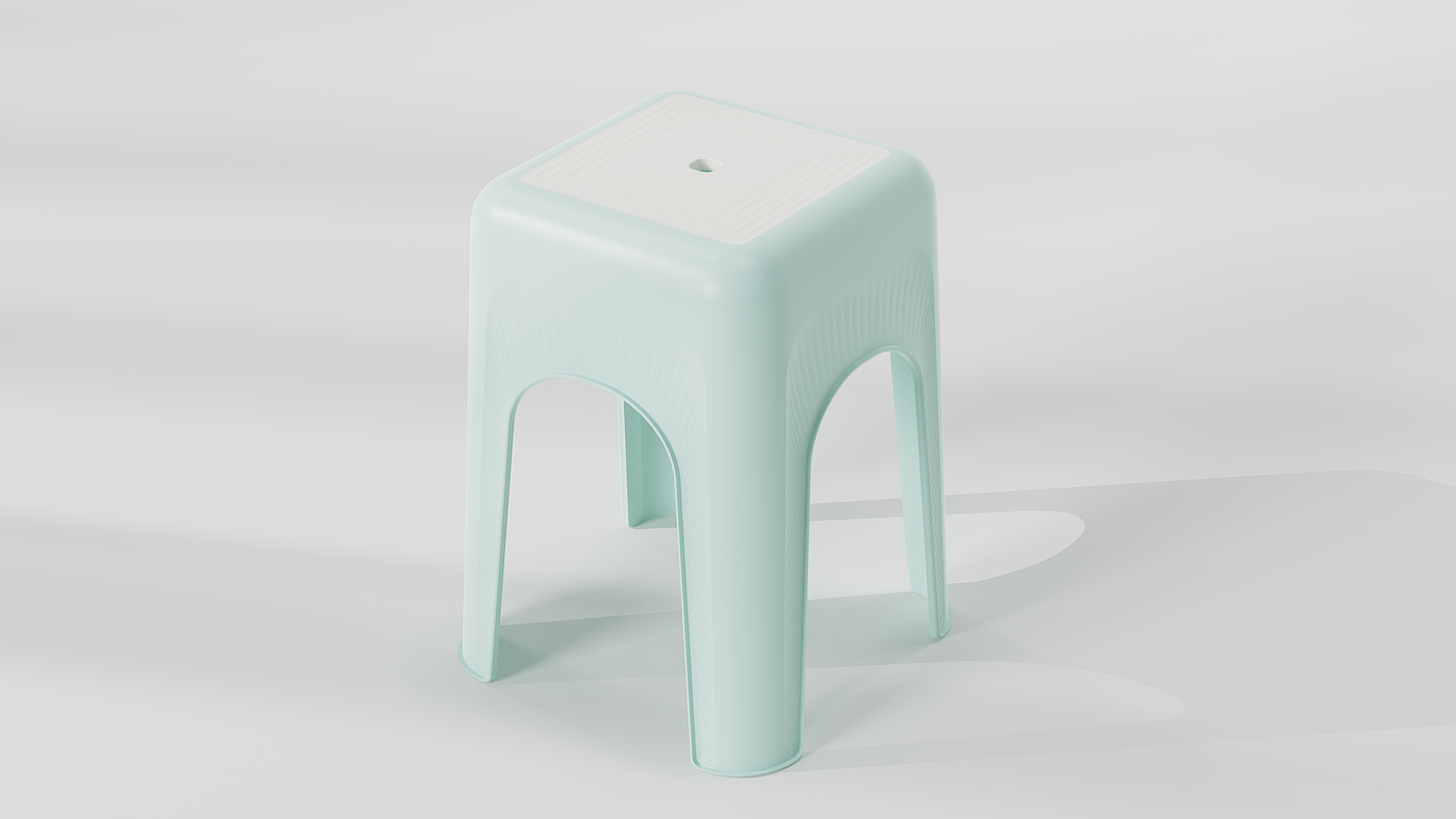 stool，Plastic stool，Home design，furniture design ，product design，