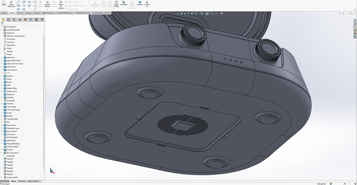 Sony，PlayStation，game，concept，loudspeaker box，industrial design，