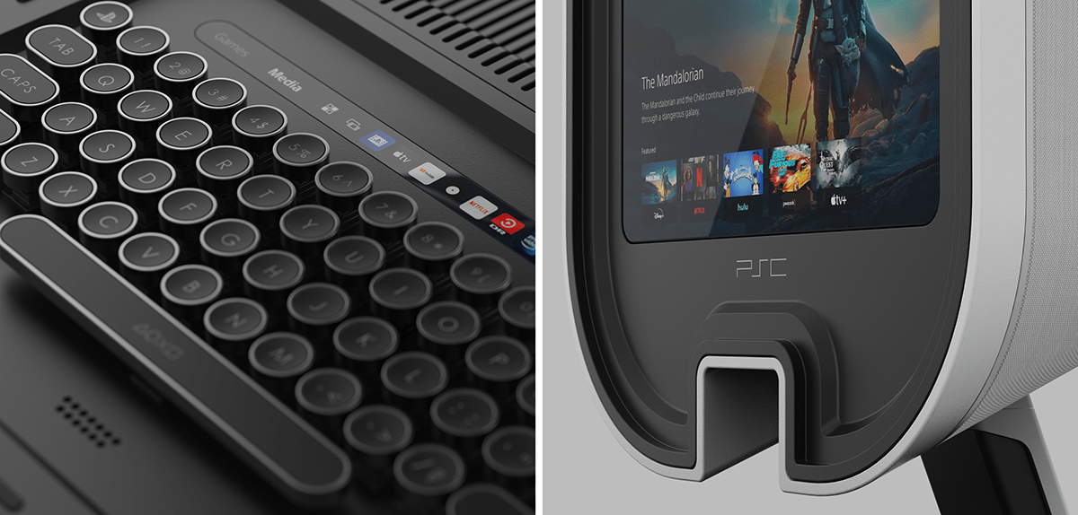 Sony，PlayStation，game，concept，loudspeaker box，industrial design，