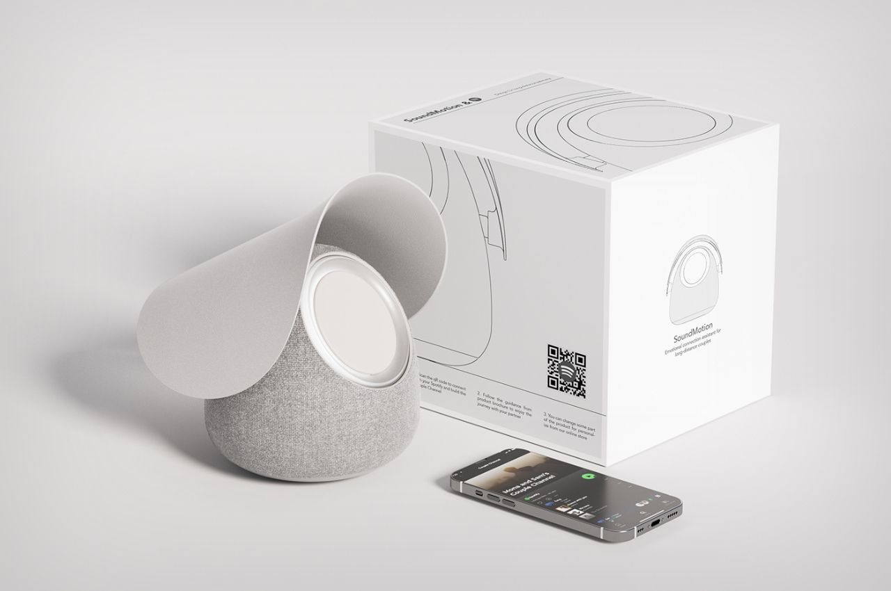 Spotify，loudspeaker box，product design，Long-distance love，lovers，music，