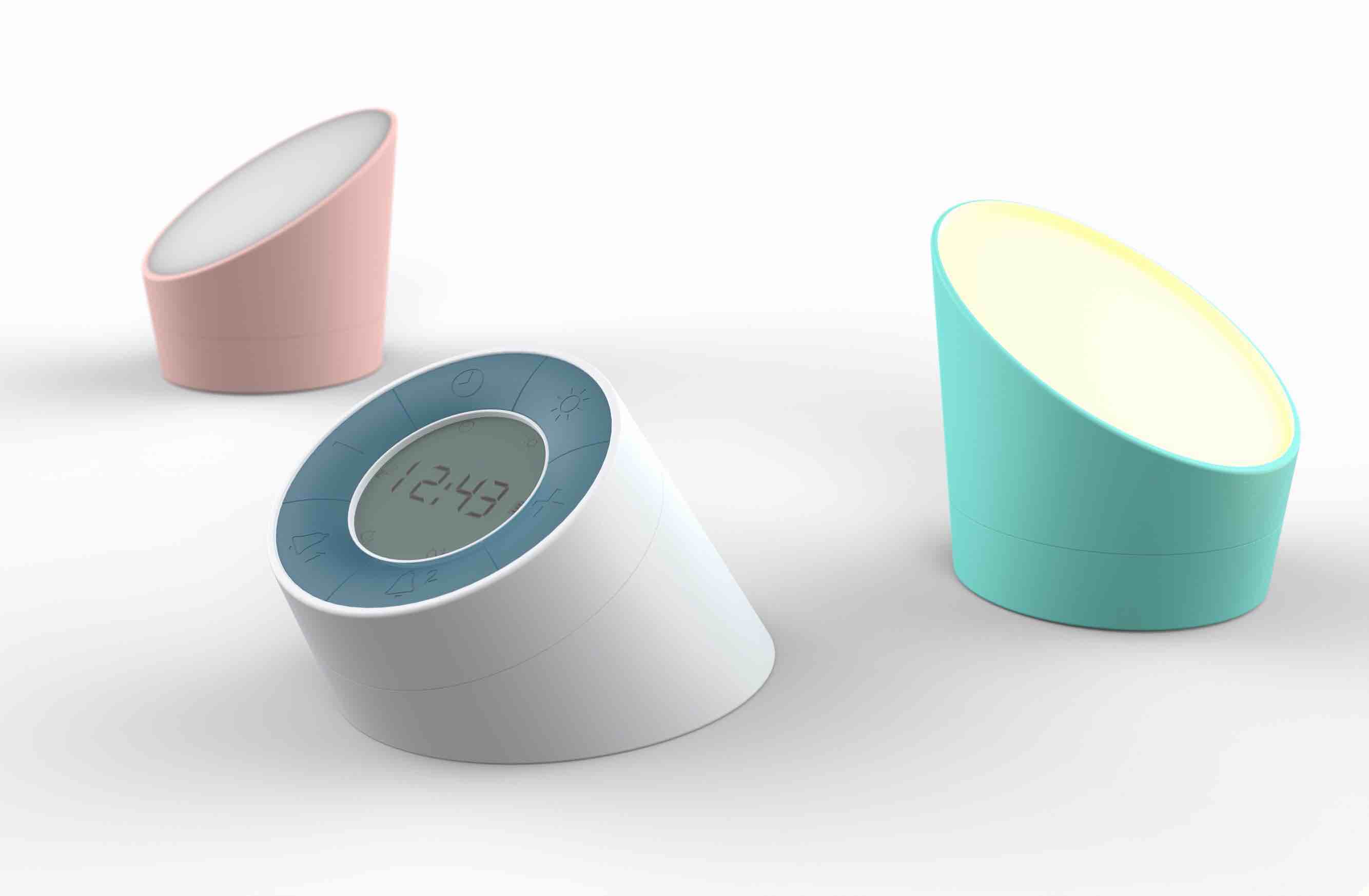 Smart home, alarm clock, night light, creativity, originality，