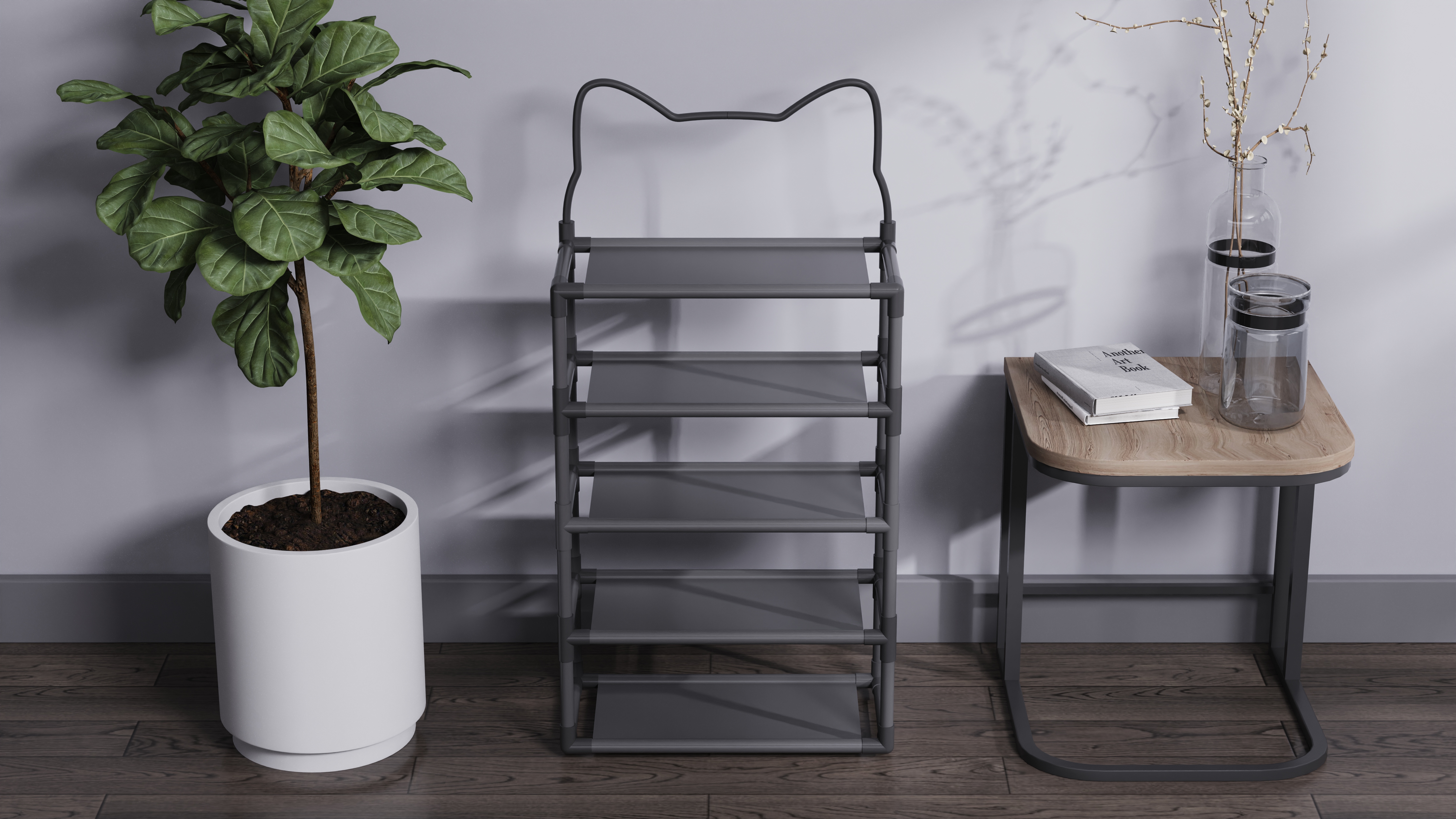 shoe rack，Rental housing，Appearance design，