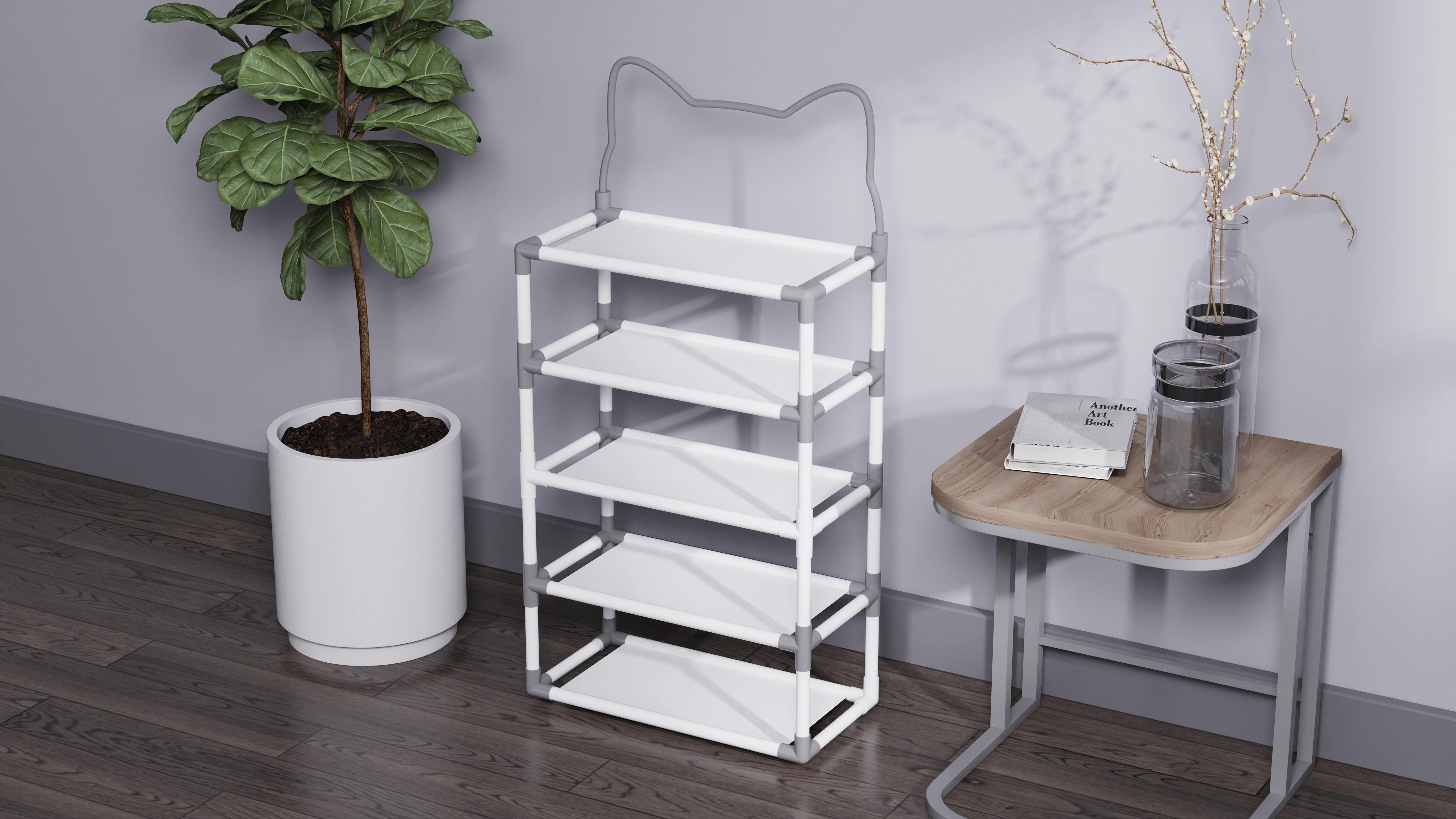 shoe rack，Rental housing，Appearance design，