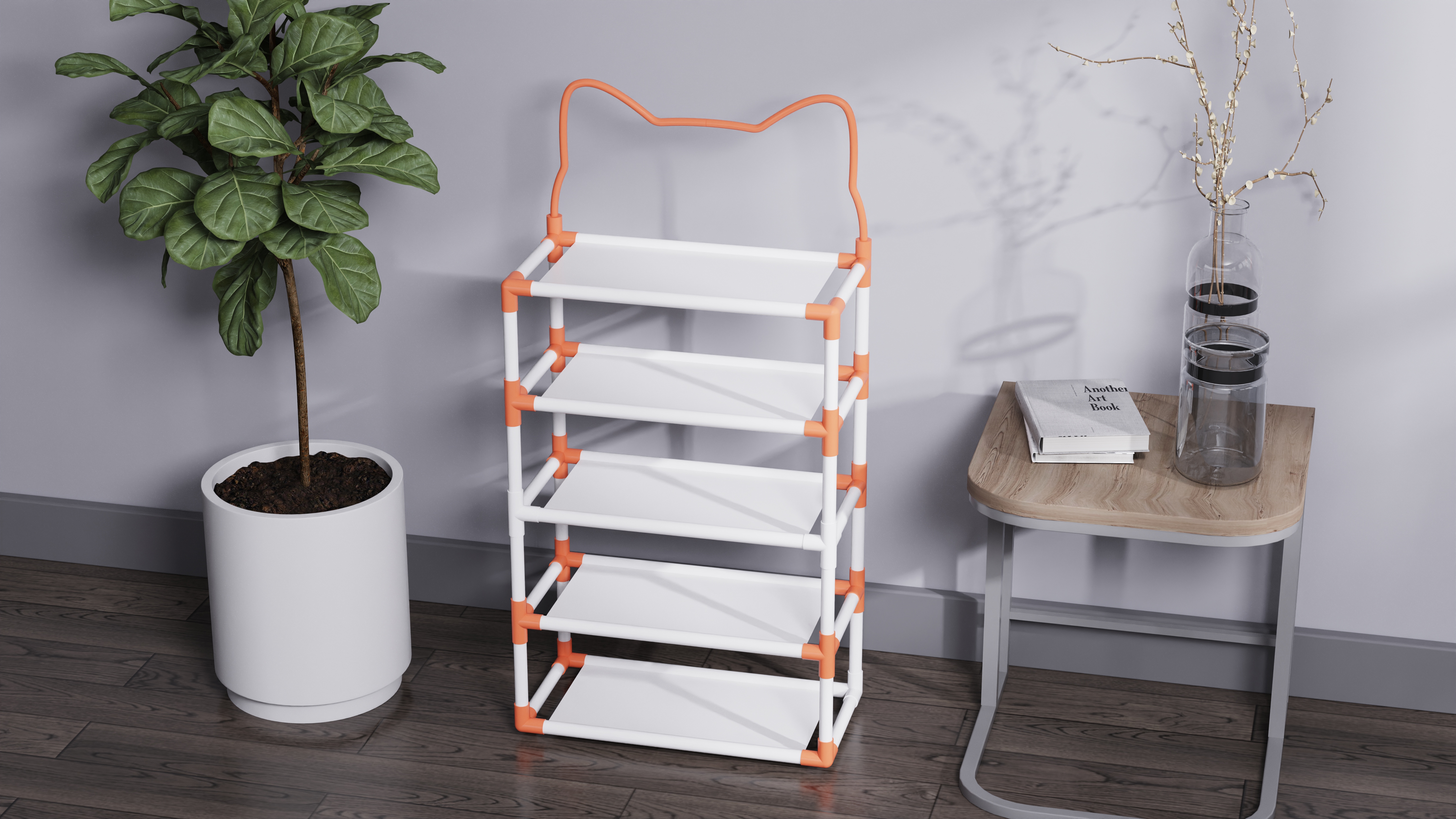 shoe rack，Rental housing，Appearance design，