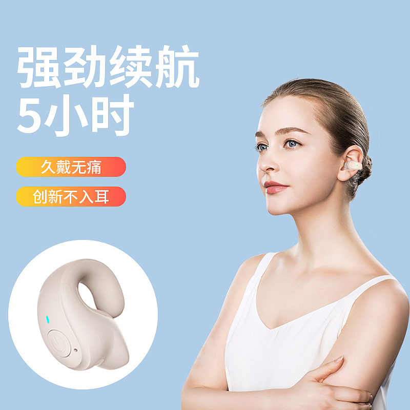 headset，Earphone with ear clip，Half in-ear headphones，