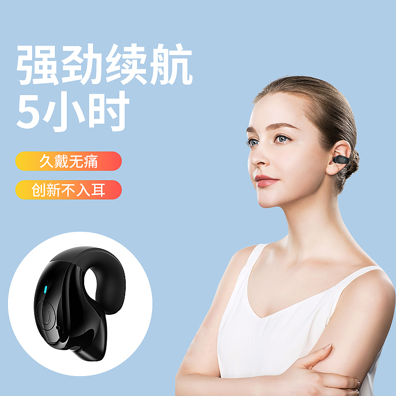 headset，Earphone with ear clip，Half in-ear headphones，