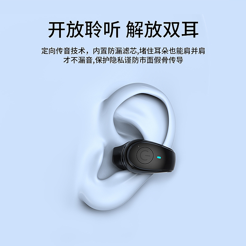 headset，Earphone with ear clip，Half in-ear headphones，