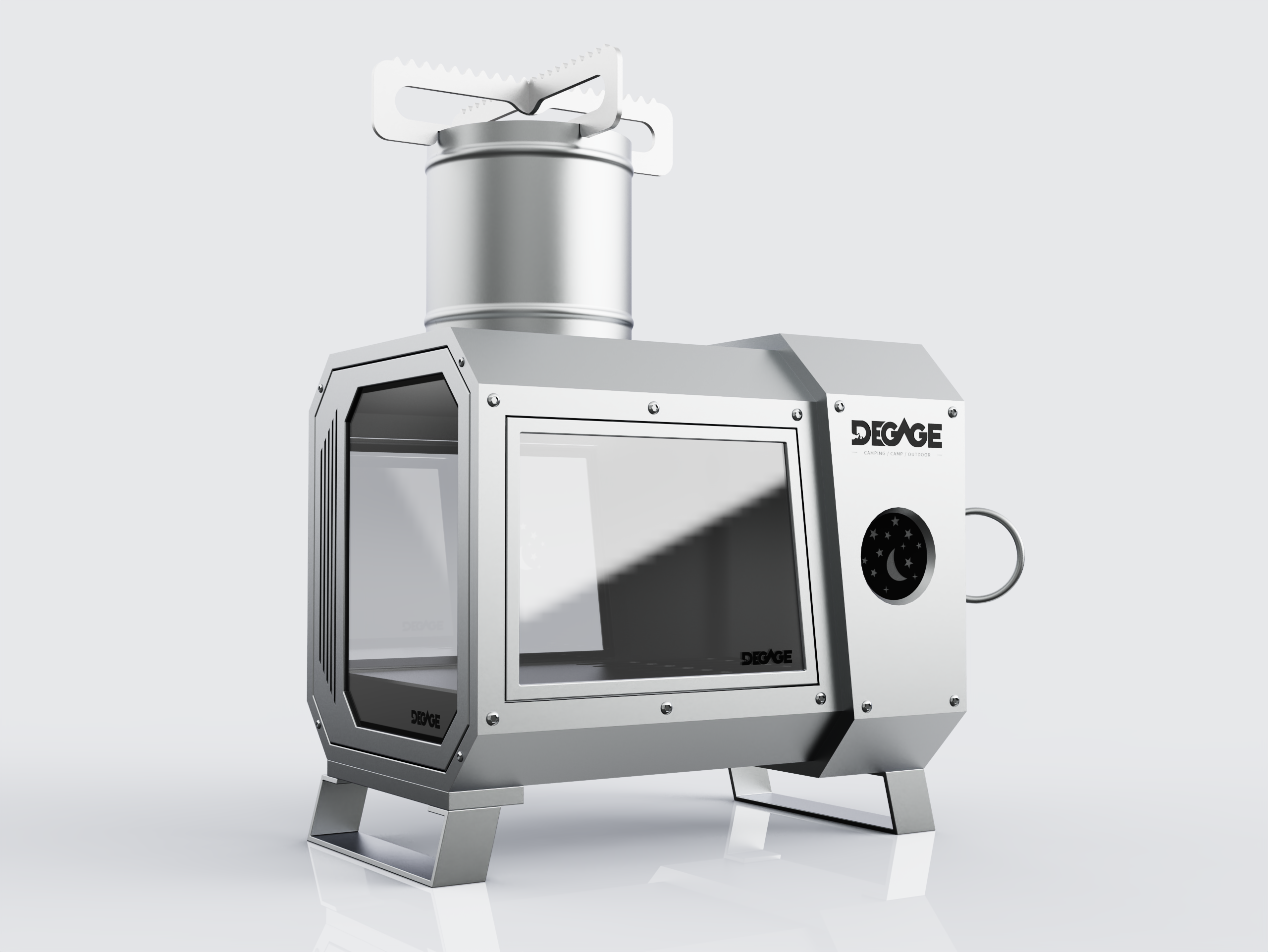 Outdoor viewing stove，camp，camping，barbecue，