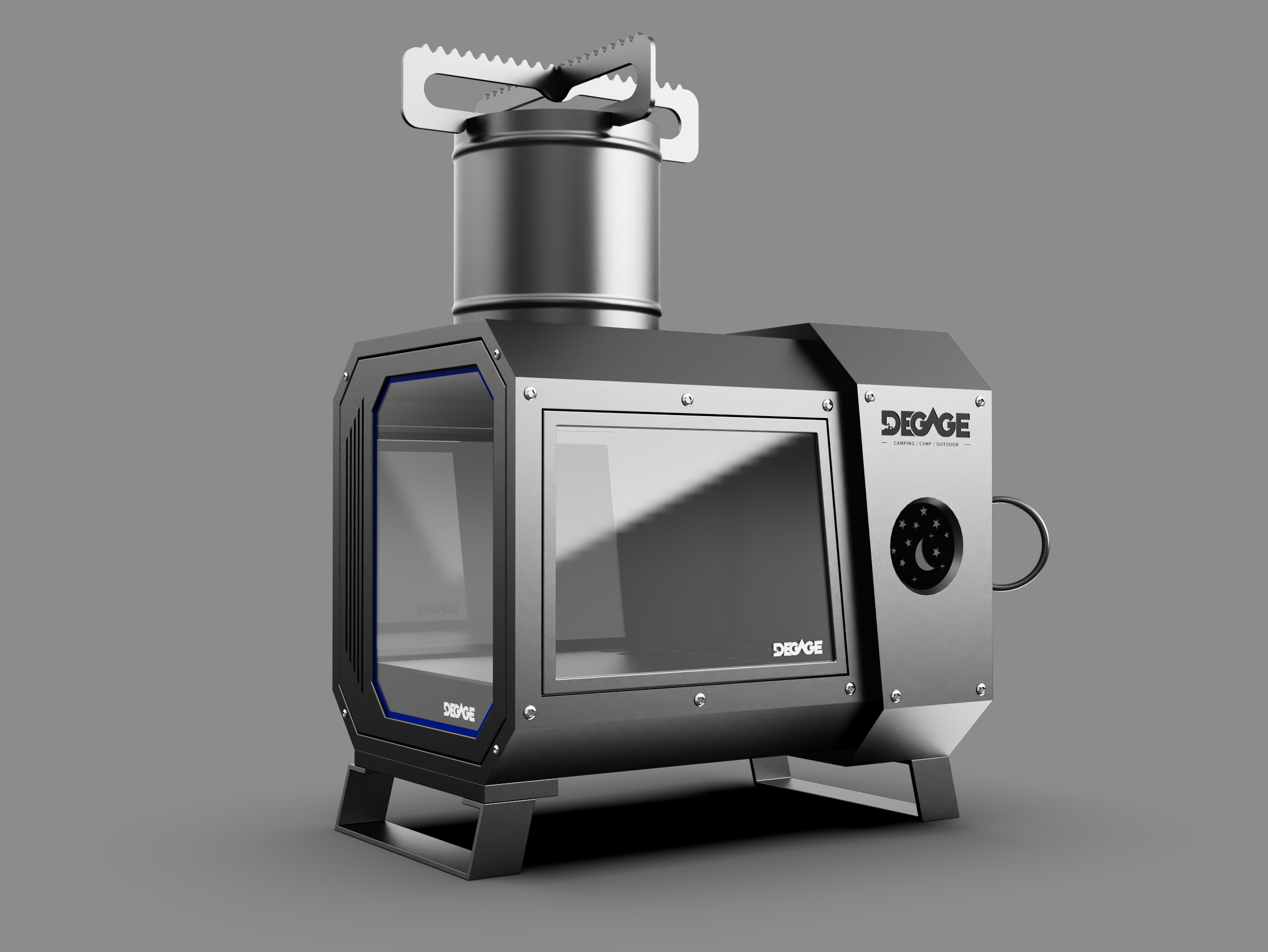 Outdoor viewing stove，camp，camping，barbecue，