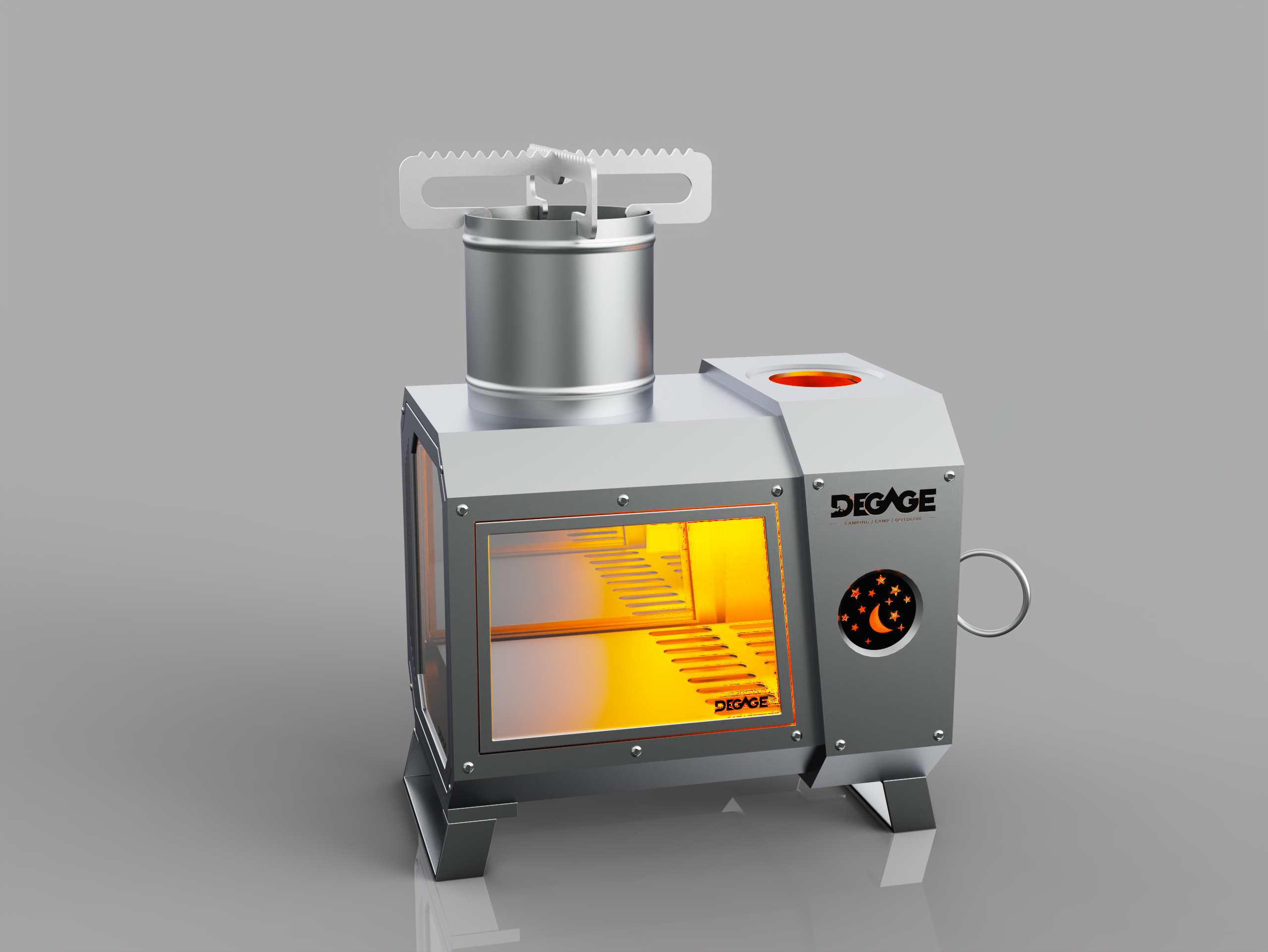 Outdoor viewing stove，camp，camping，barbecue，