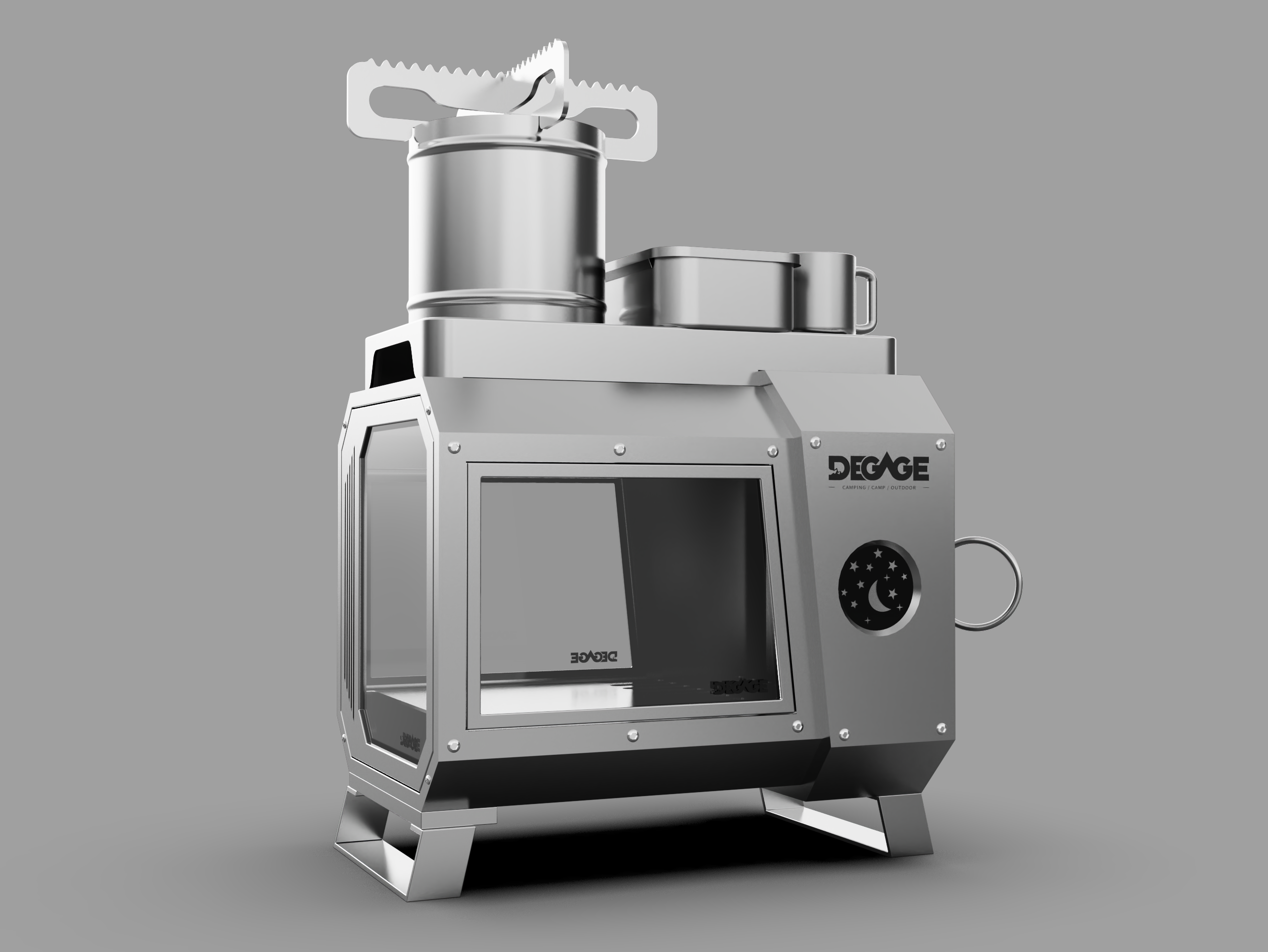 Outdoor viewing stove，camp，camping，barbecue，