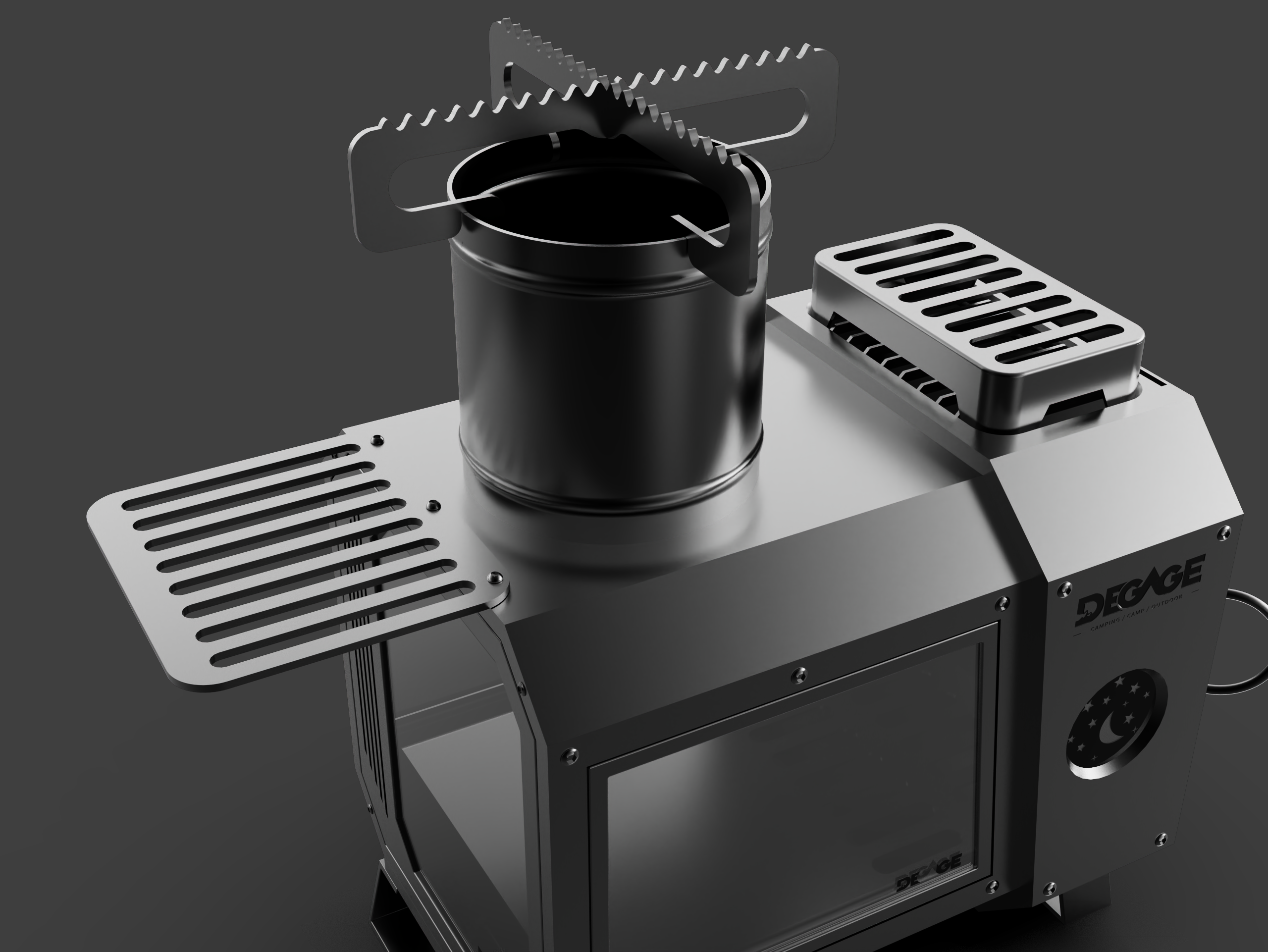 Outdoor viewing stove，camp，camping，barbecue，