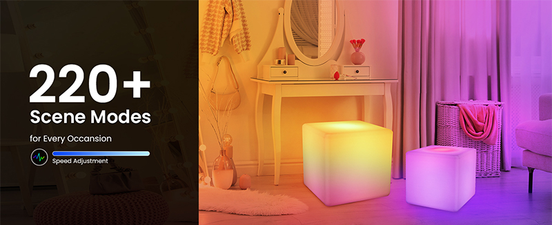 Atmosphere lamp，Floor lamp，DIY bedside table，