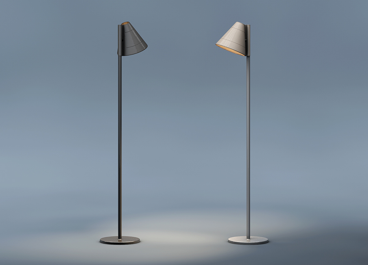 product design，Floor lamp，Leatherwear，