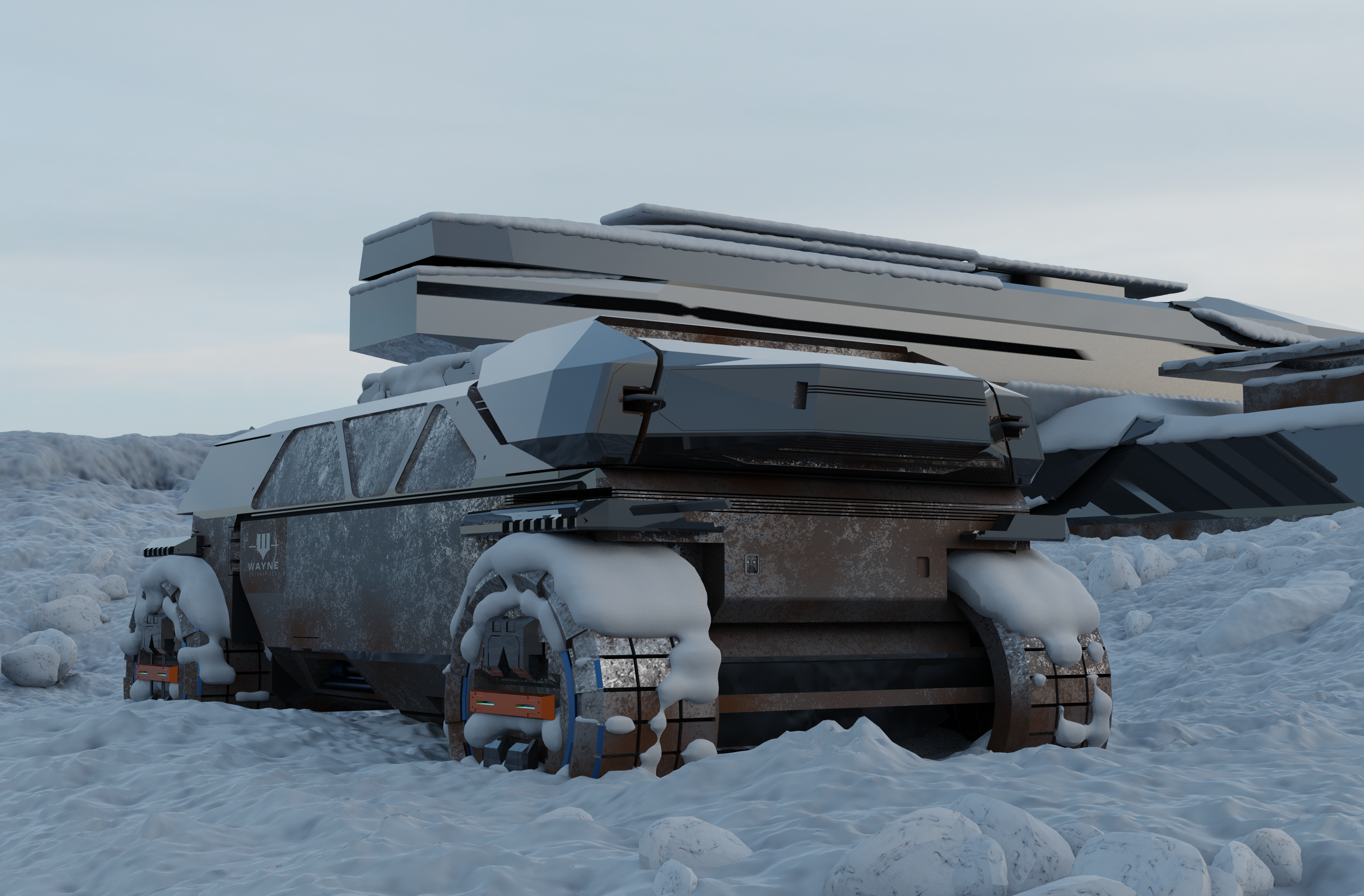 Digital art，solid modeling，automobile，