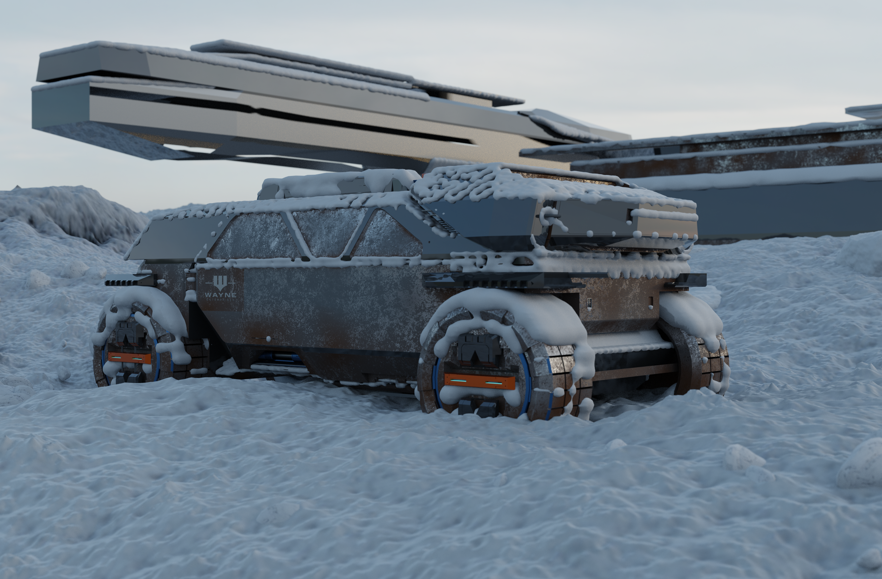 Digital art，solid modeling，automobile，