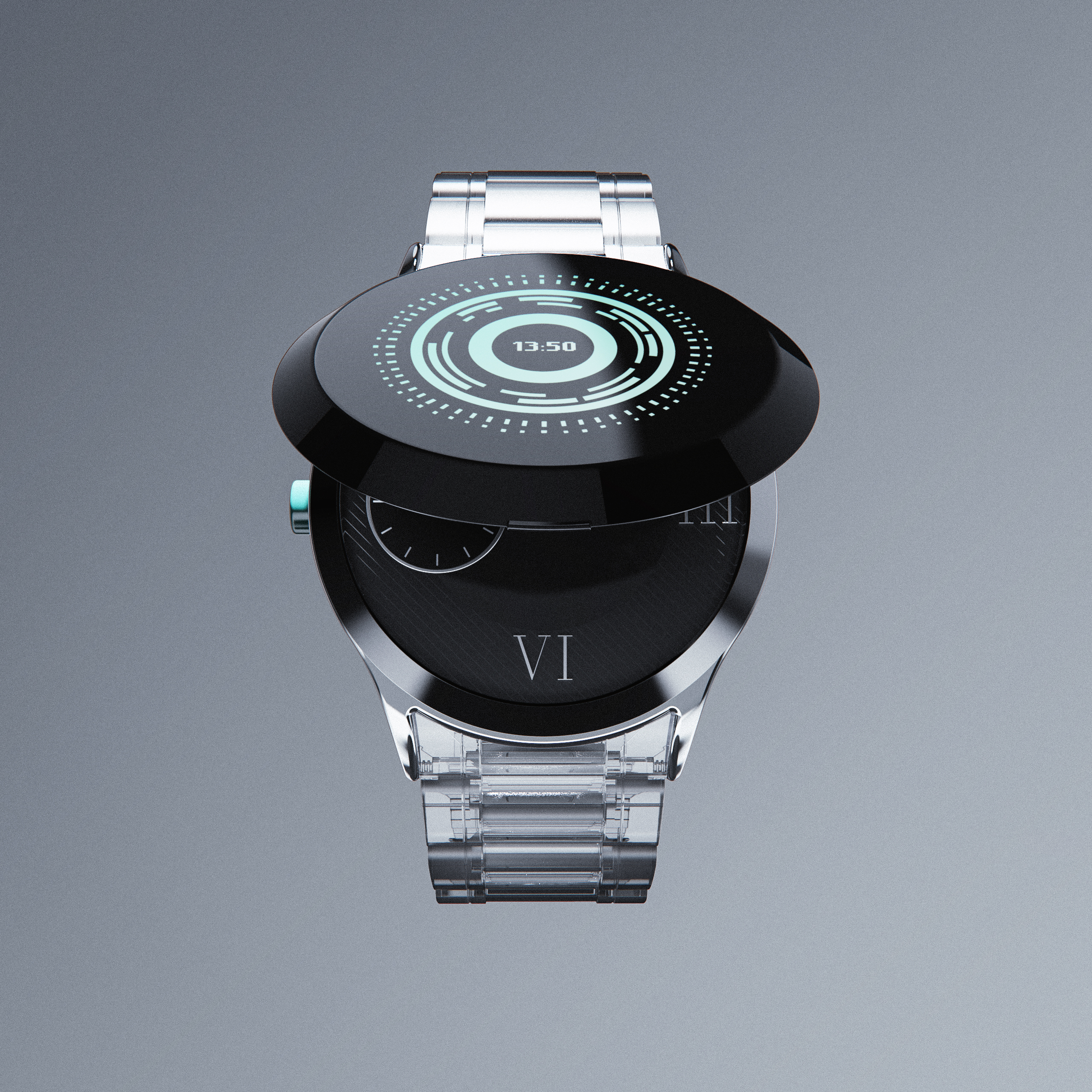 Wrist watch，conceptual design，visualization，