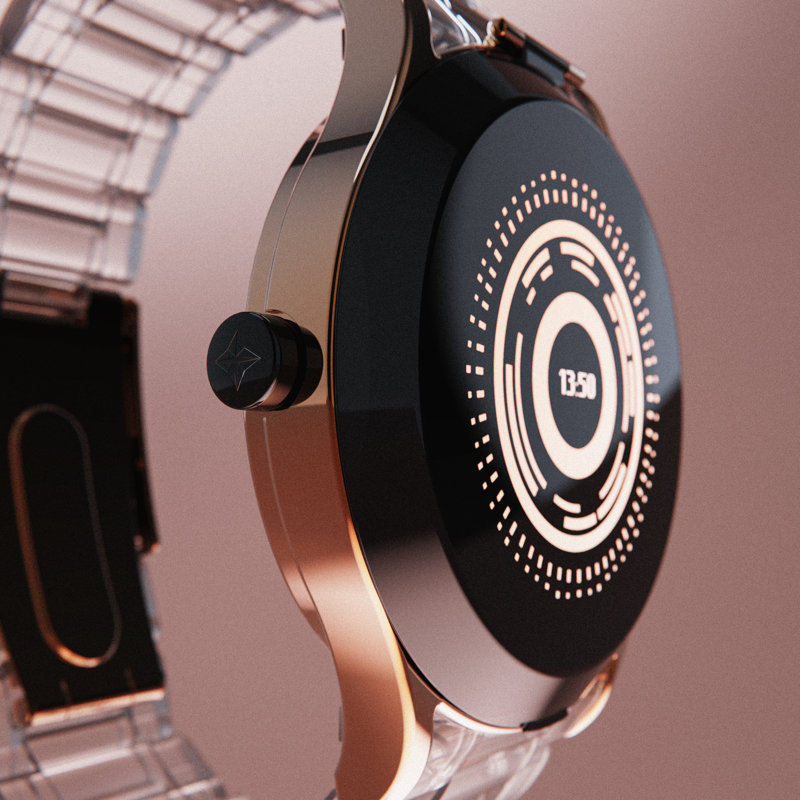Wrist watch，conceptual design，visualization，