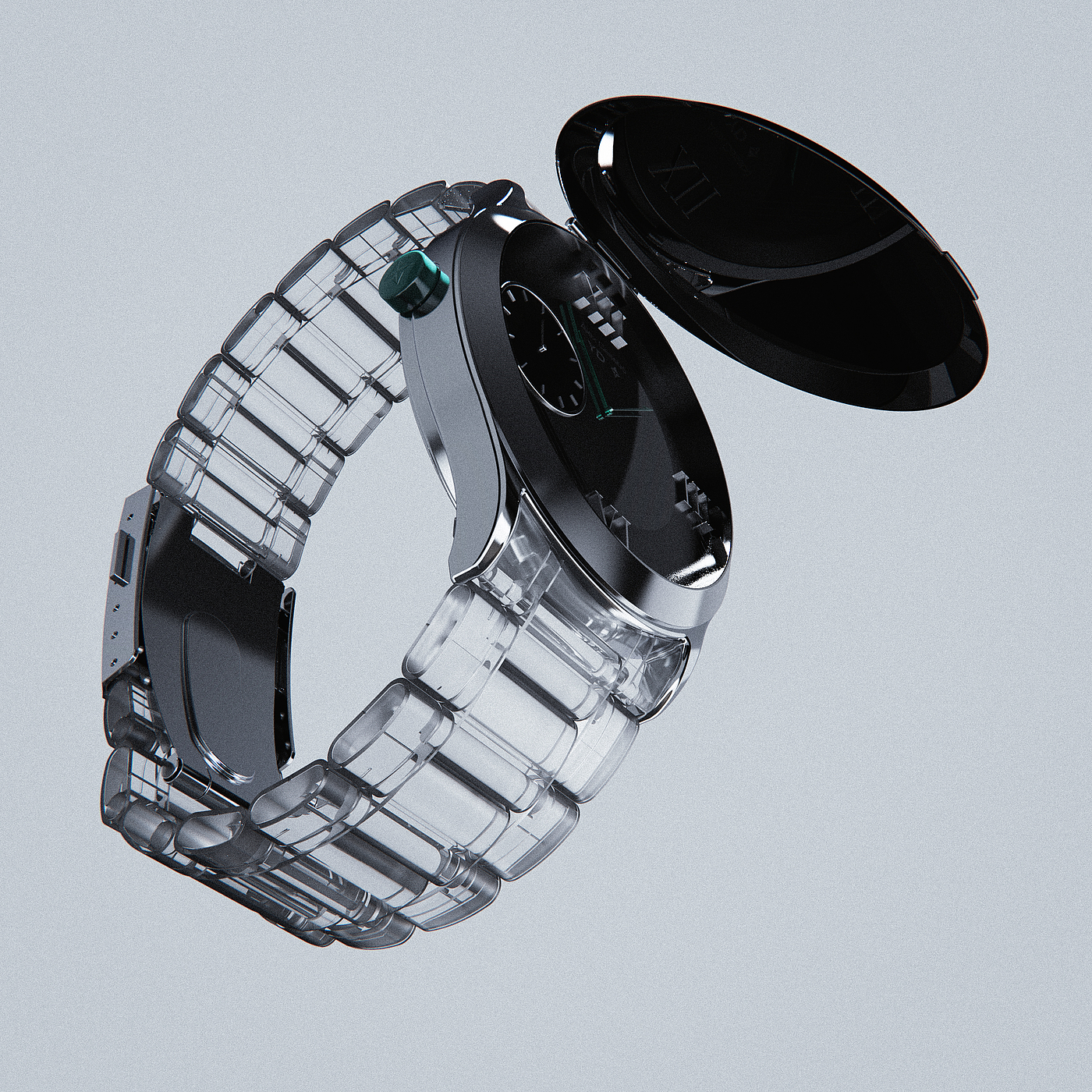 Wrist watch，conceptual design，visualization，