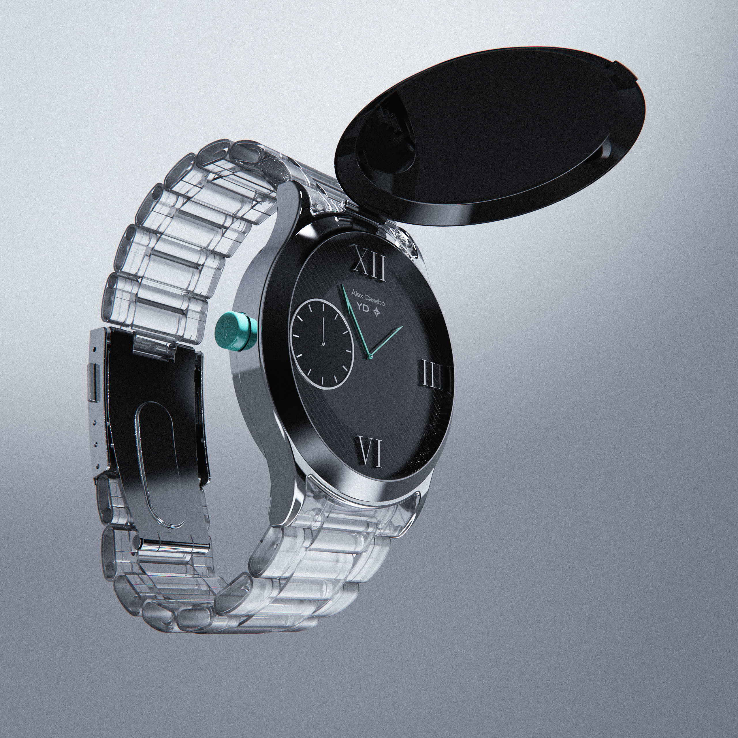 Wrist watch，conceptual design，visualization，
