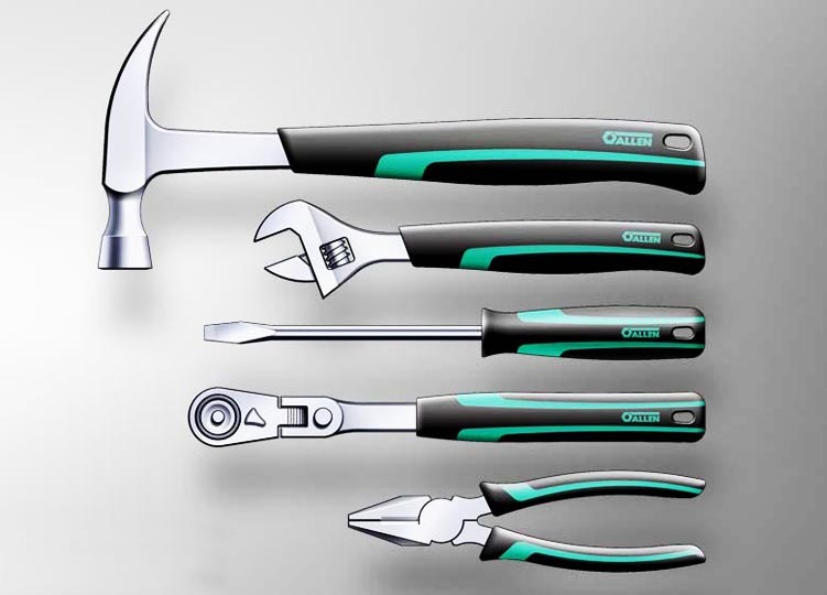 industrial design，product design，repair，tool，hold，hammer，Wrench，